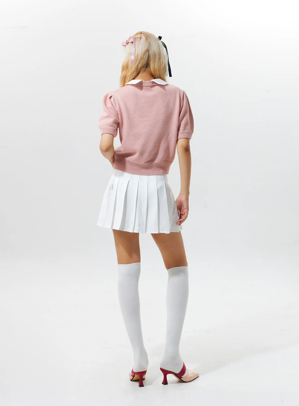 Collared Short-Sleeve Knit IG320 - Image 11