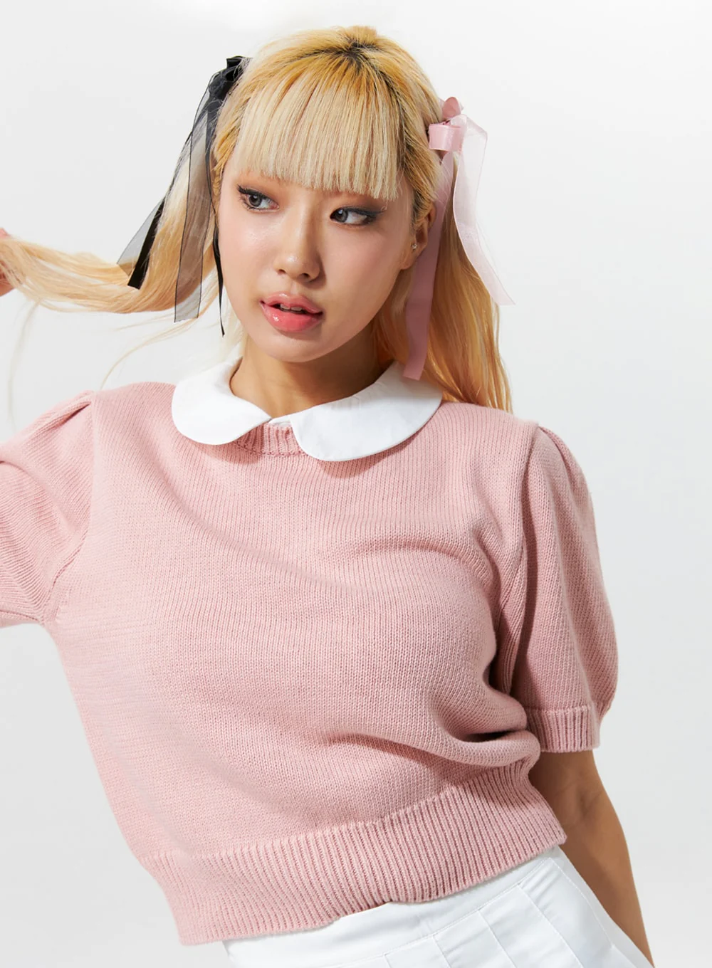 Collared Short-Sleeve Knit IG320 - Image 8