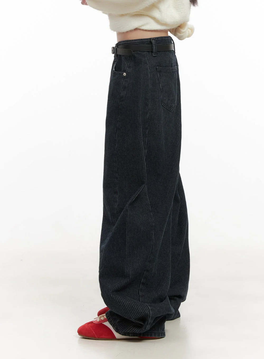 Comfortable Striped Wide-Leg Pants CD425 - Image 5