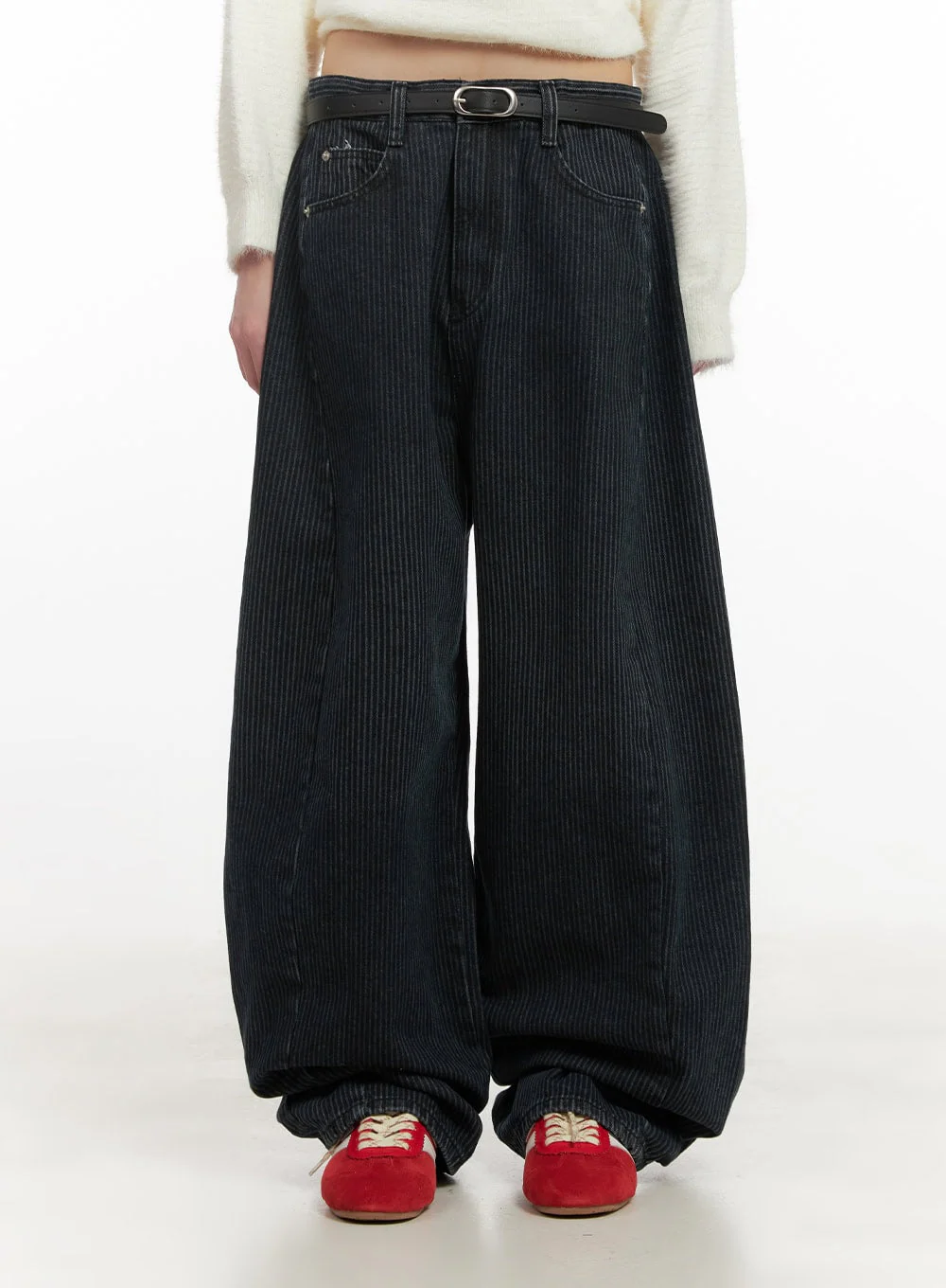 Comfortable Striped Wide-Leg Pants CD425 - Image 7