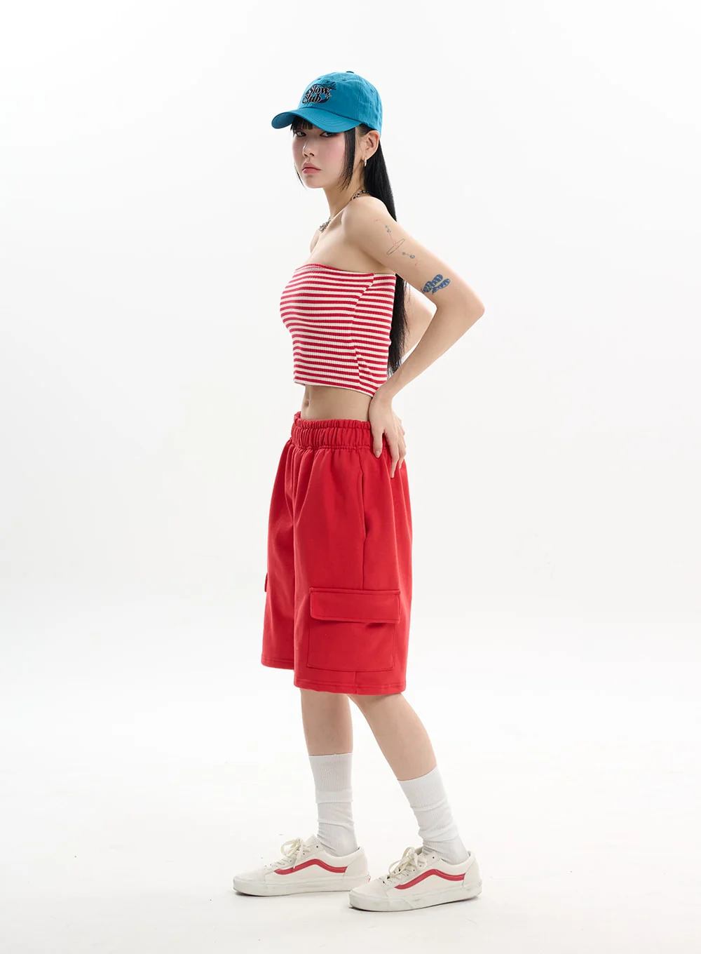 Comfortable Wide Leg Shorts IF413 - Image 6
