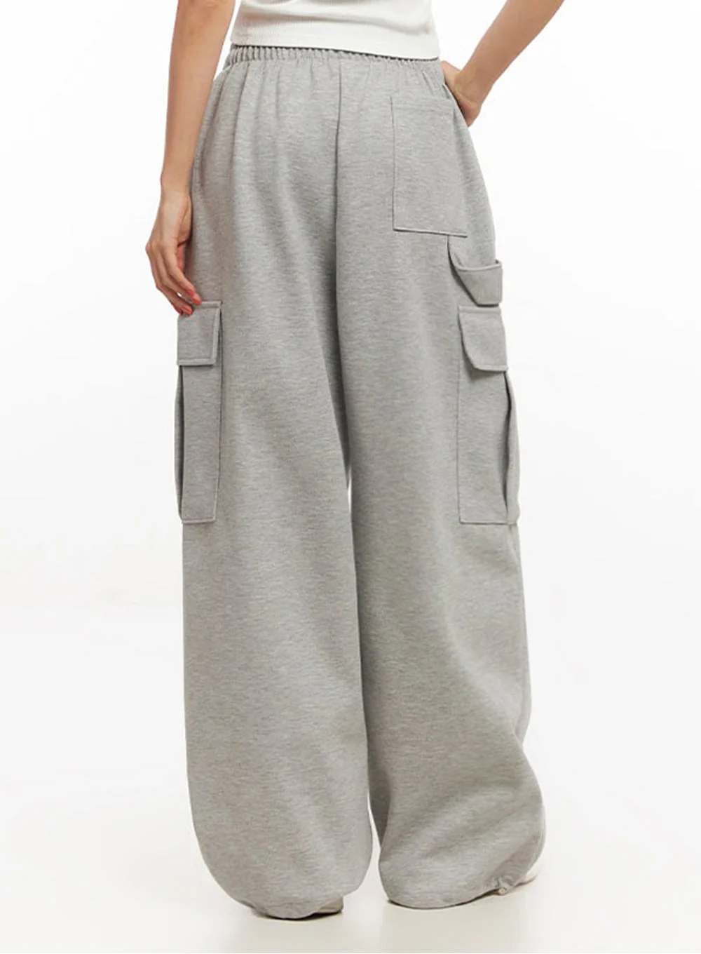 Comfy Cargo Wide-Fit Sweatpants IA504 - Image 12