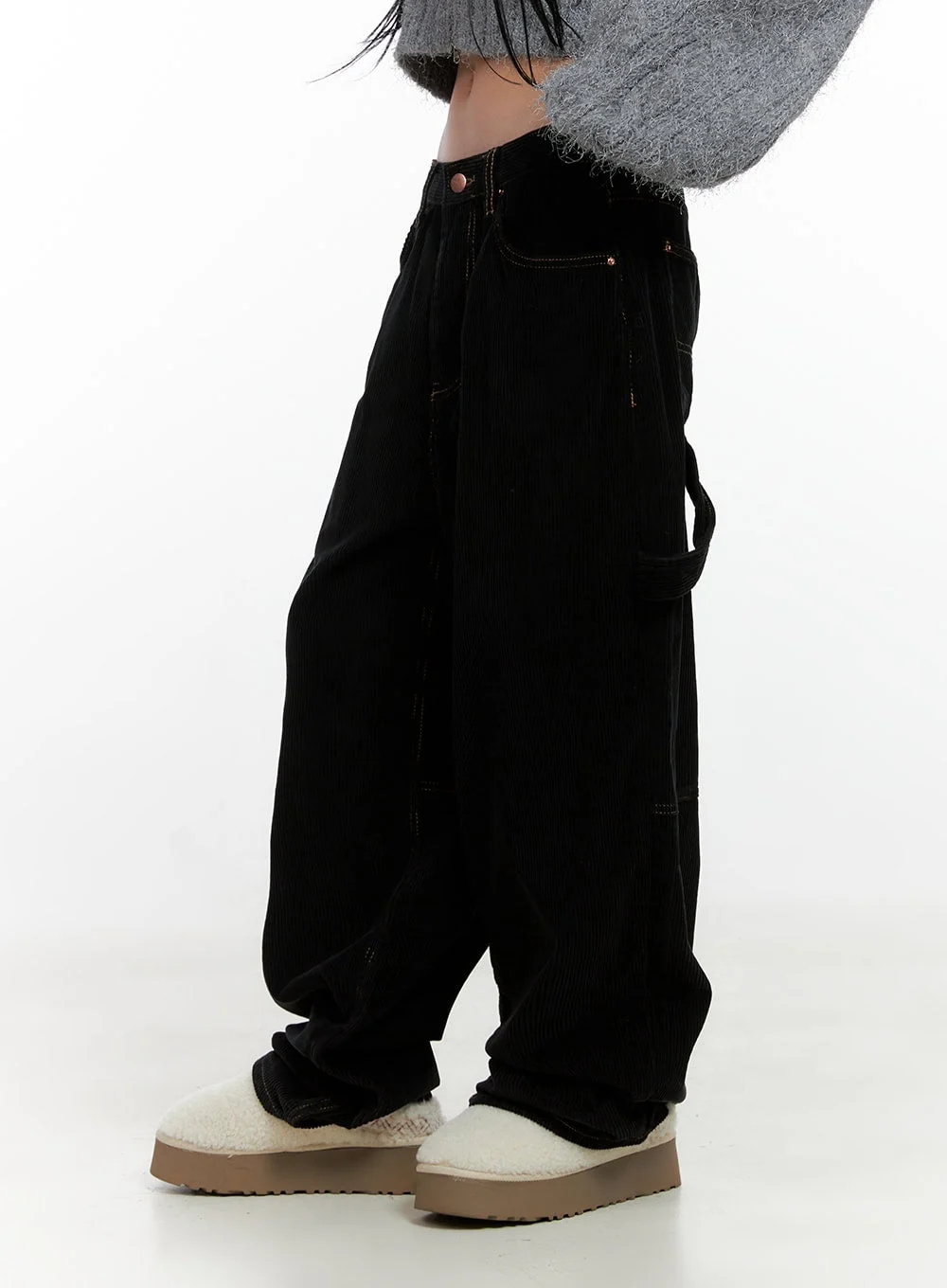 Comfy Wide-Leg Carpenter Pants CN407 - Image 3