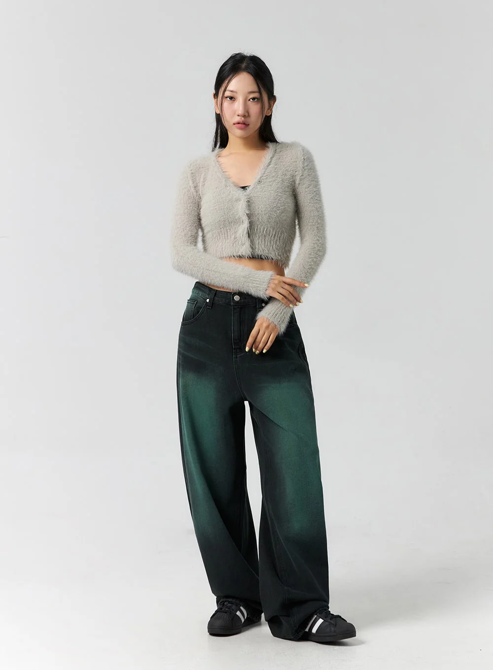 Comfy Wide Leg Color Jeans CS305 - Image 3