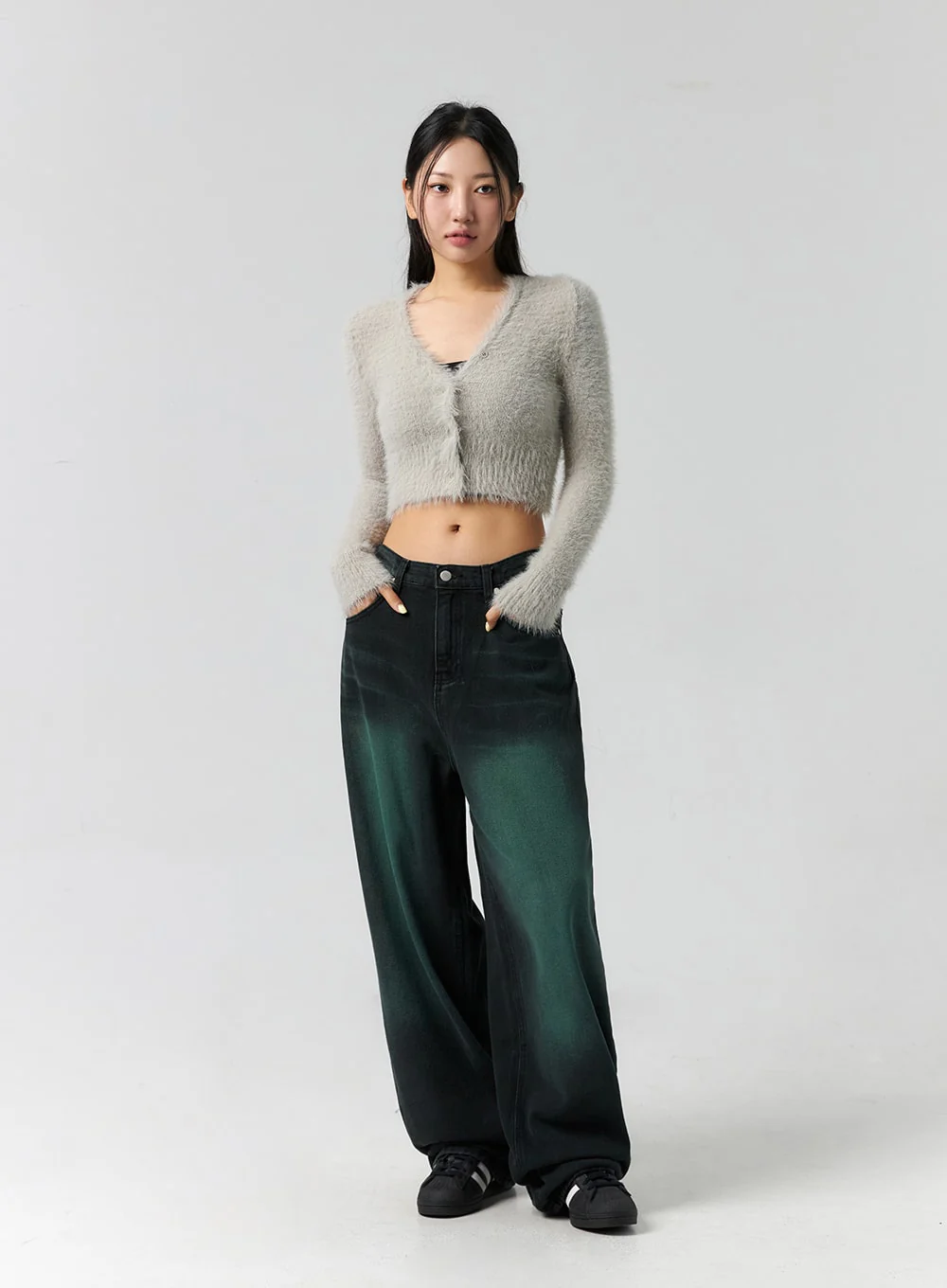 Comfy Wide Leg Color Jeans CS305 - Image 4