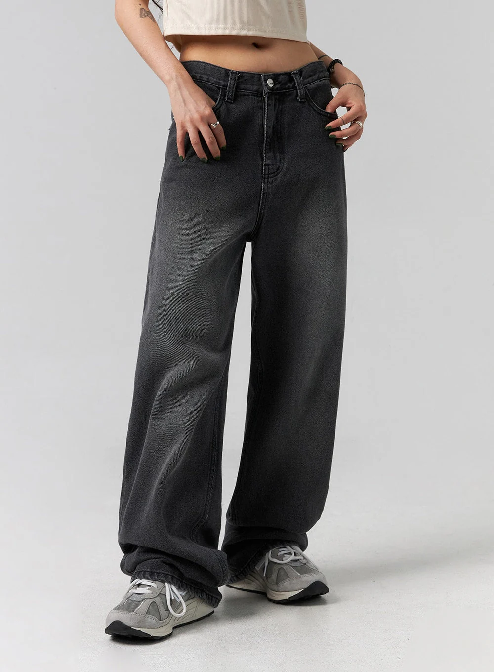Comfy Wide Leg Jeans CG317 - Image 2