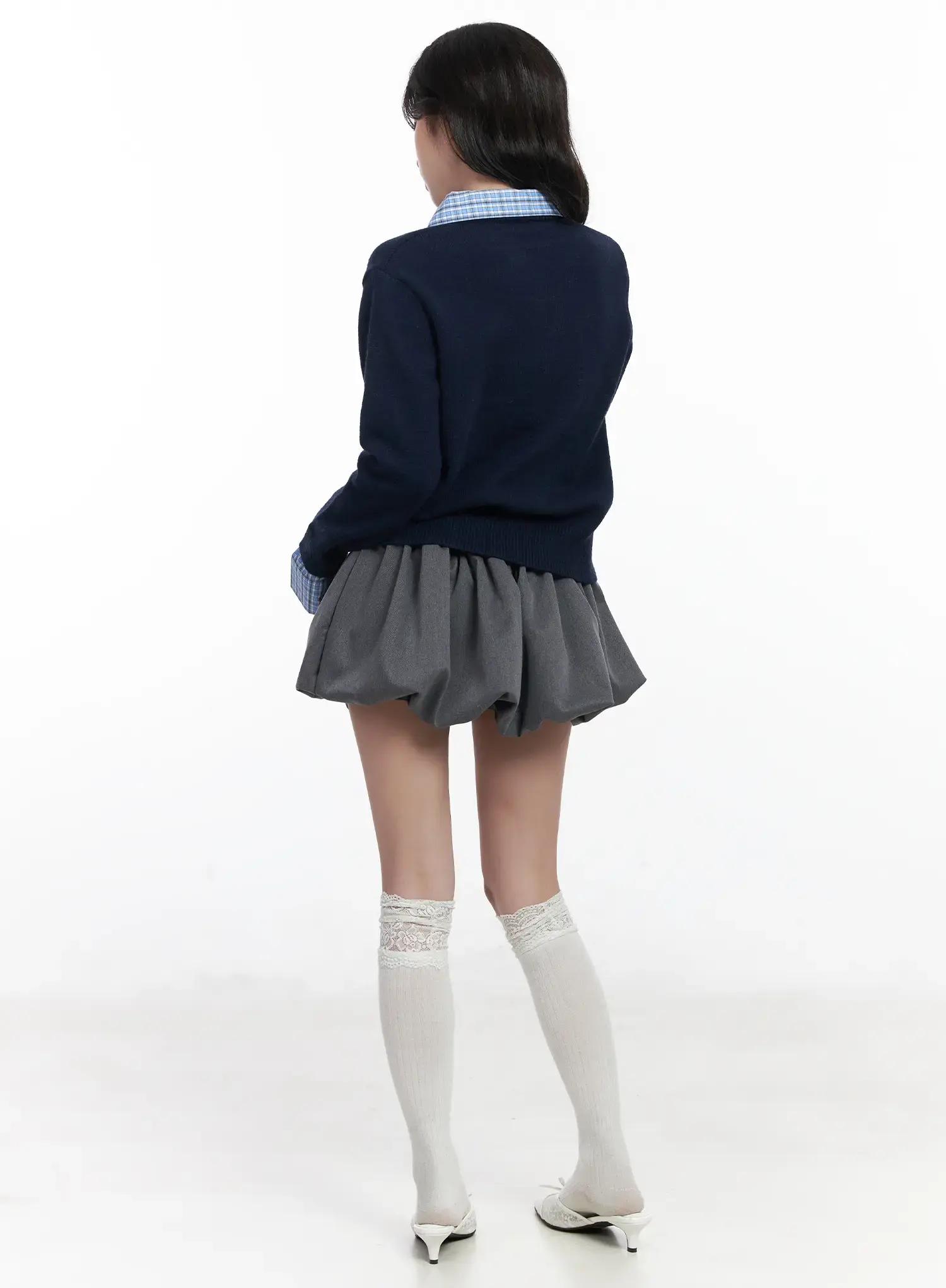 Contrast Collar Knit Sweater CJ527 - Image 5
