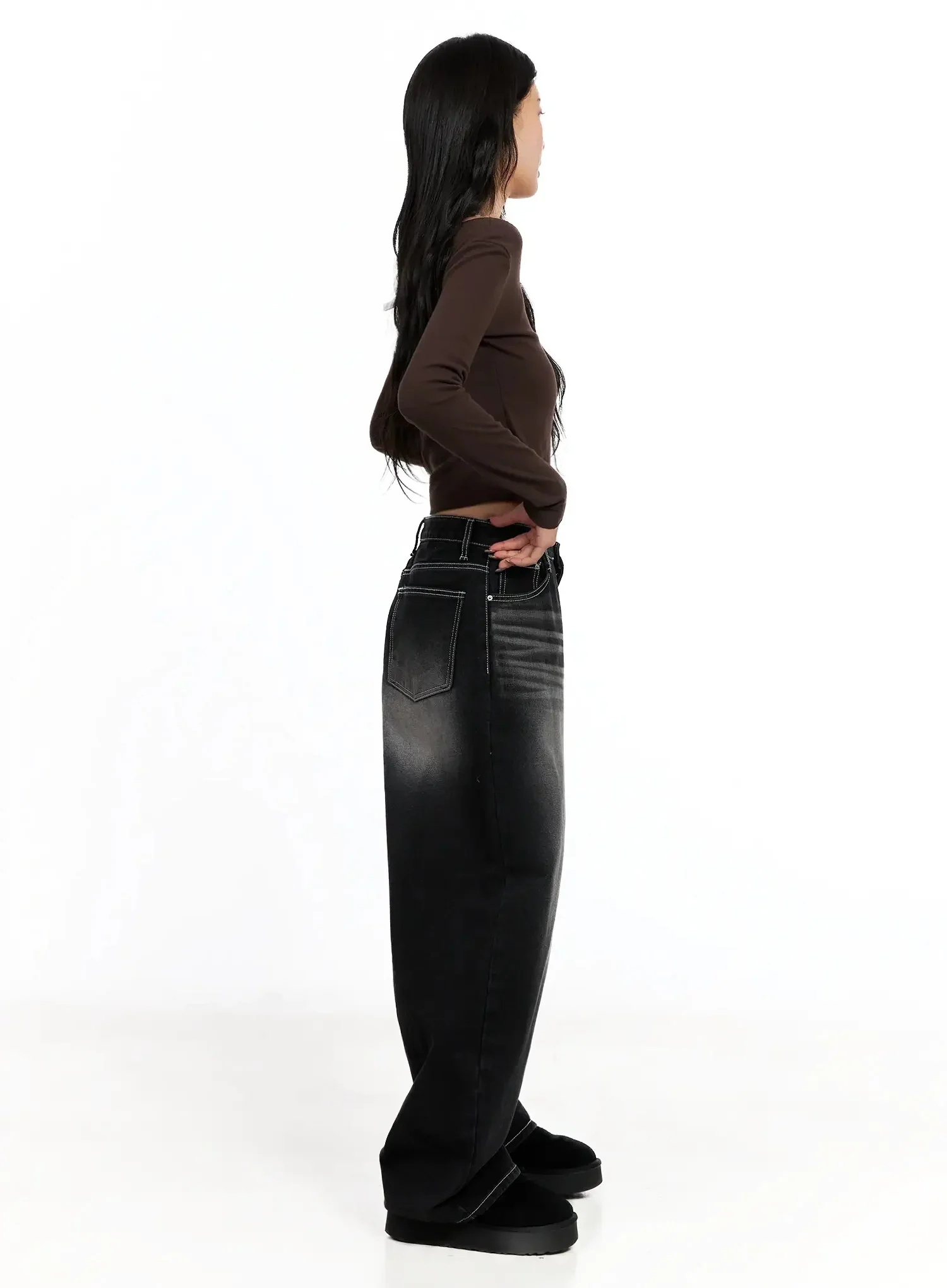 Contrast Halter Layered Crop Top IN528 - Image 8