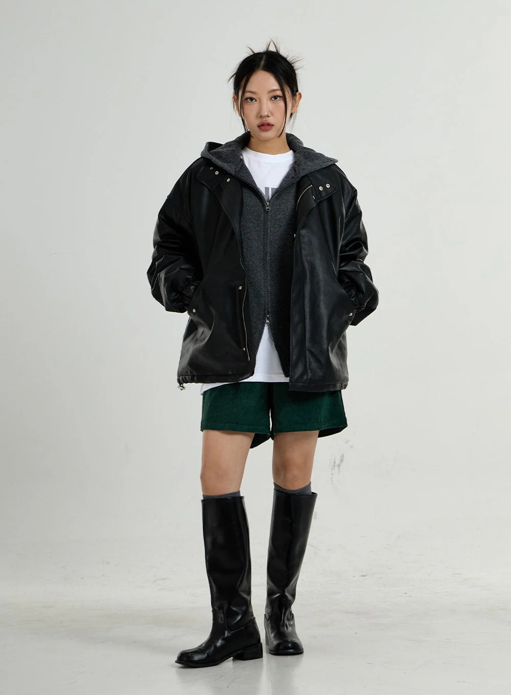Corduroy Bermuda Pants CO27 - Image 13