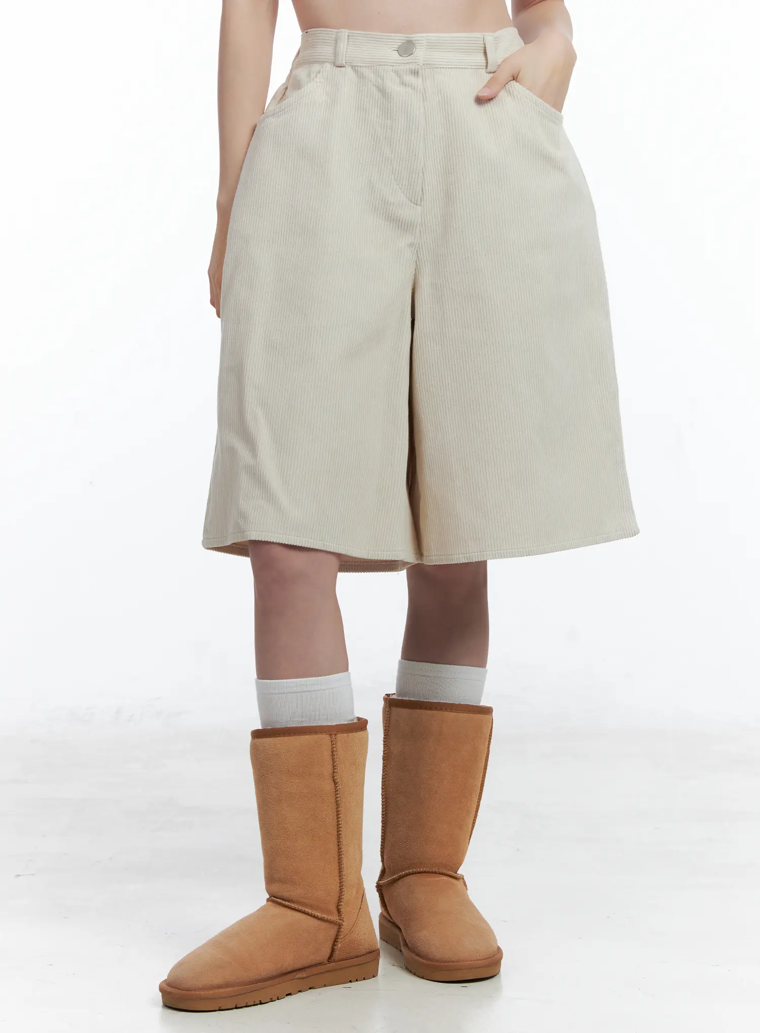 Corduroy Bermuda Shorts CN519 - Image 2