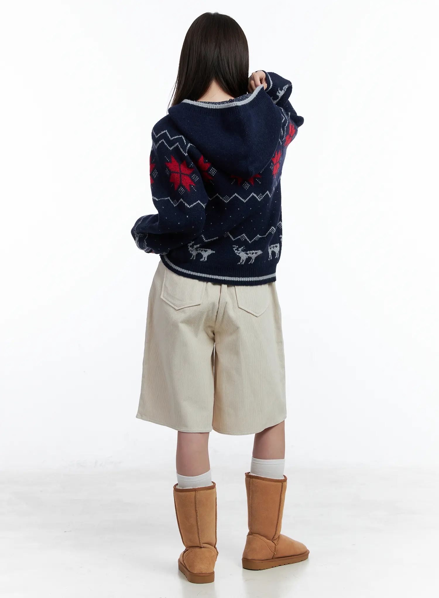 Corduroy Bermuda Shorts CN519 - Image 8