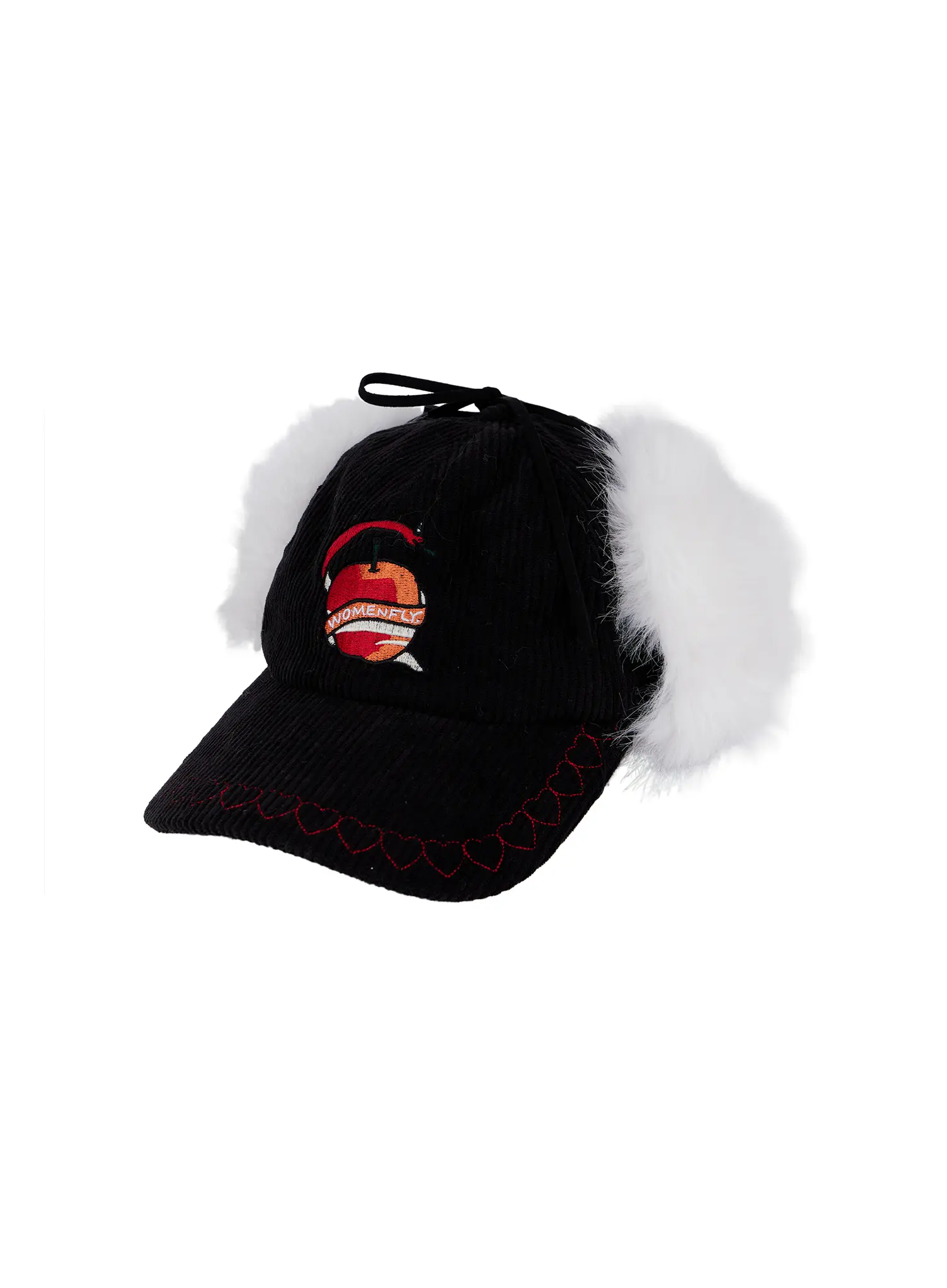Corduroy Fuzzy Earflap Baseball Cap CN521 - Image 11
