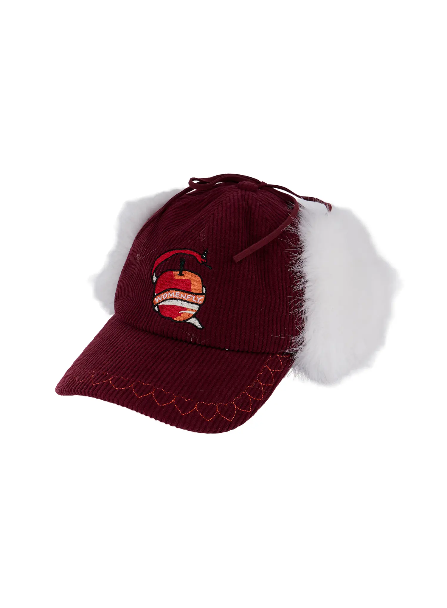 Corduroy Fuzzy Earflap Baseball Cap CN521 - Image 13