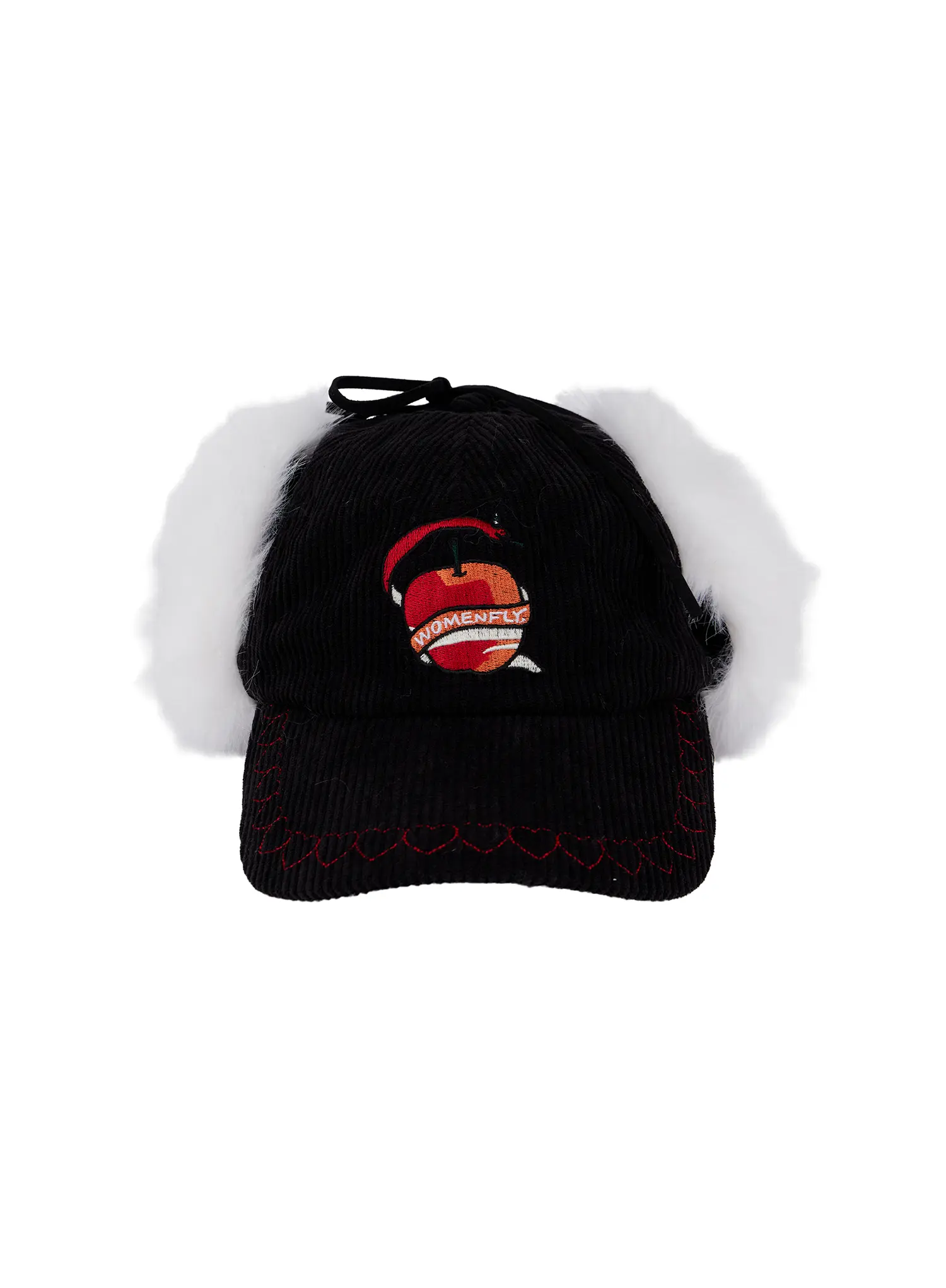 Corduroy Fuzzy Earflap Baseball Cap CN521 - Image 8