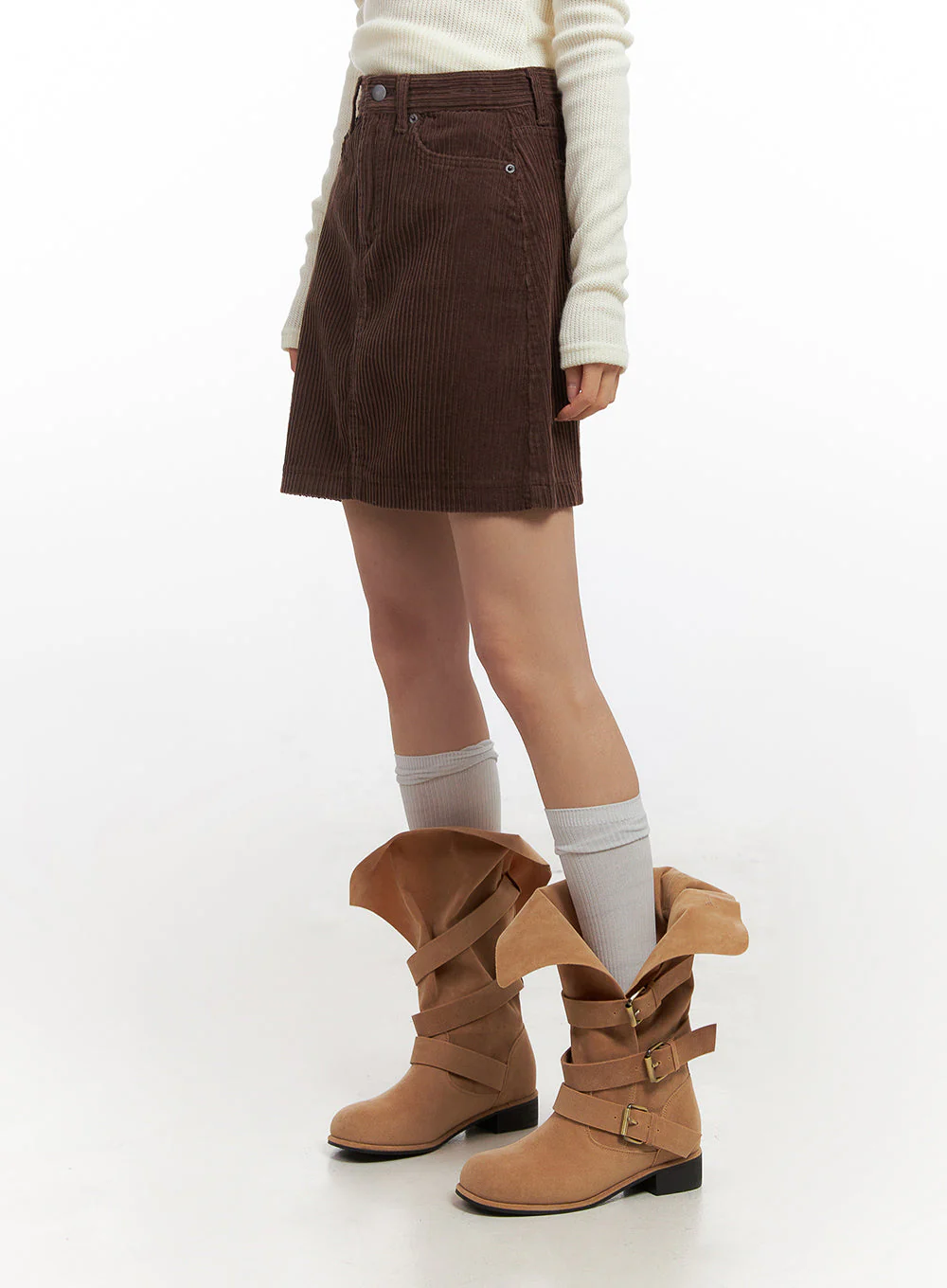Corduroy Midi Skirt CN426 - Image 6