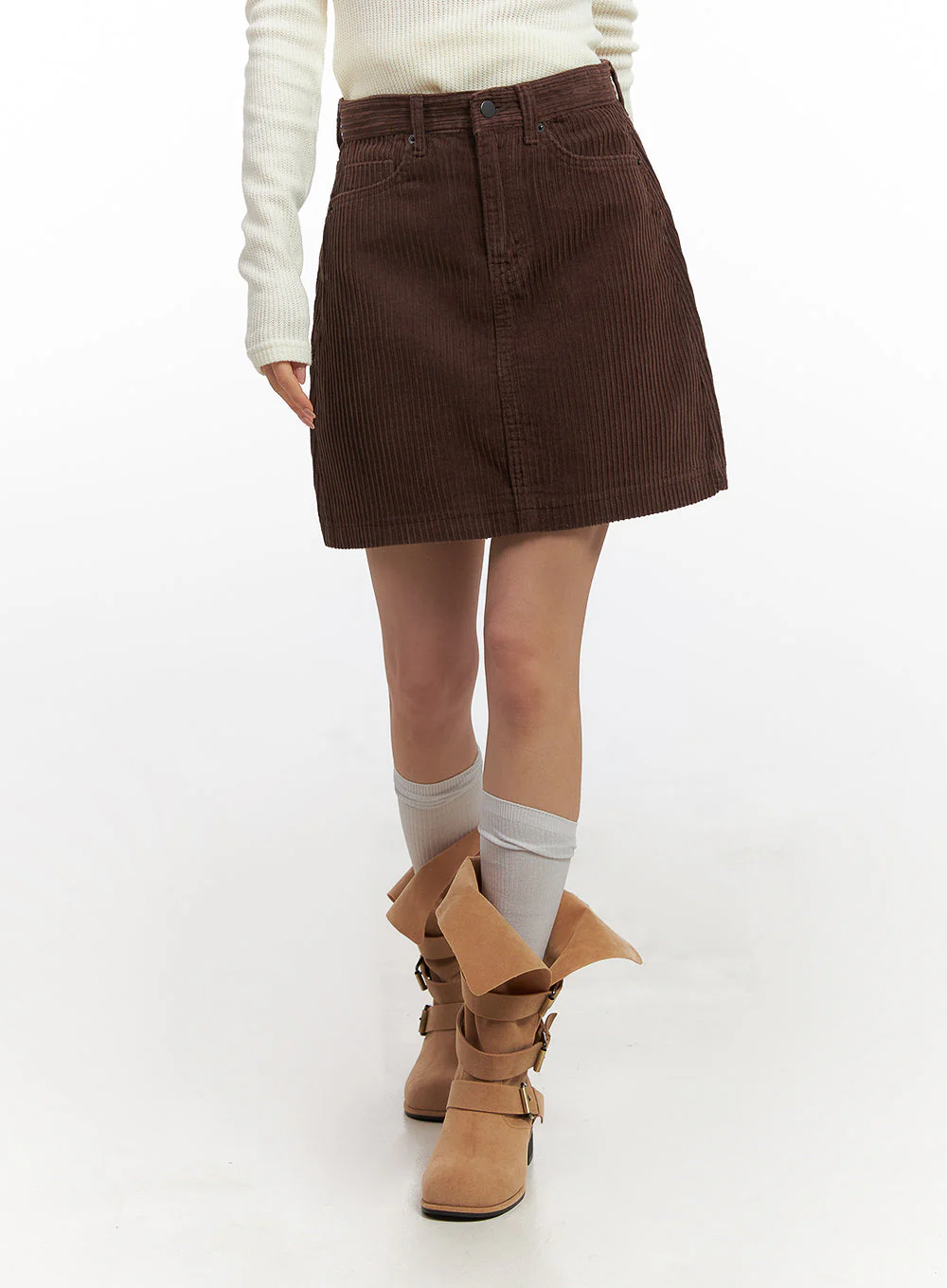 Corduroy Midi Skirt CN426 - Image 8