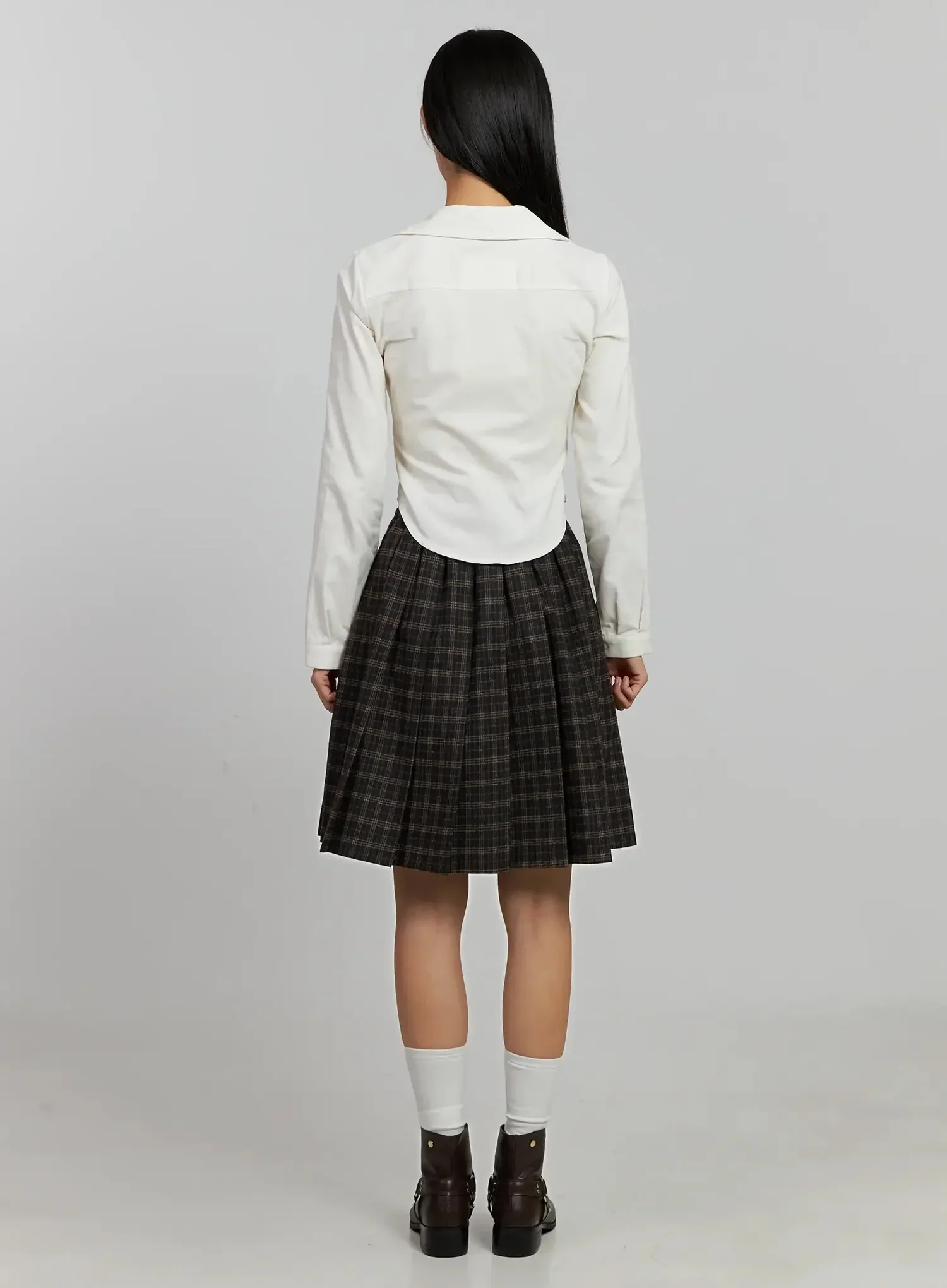 Corduroy Pintuck Blouse IJ502 - Image 7