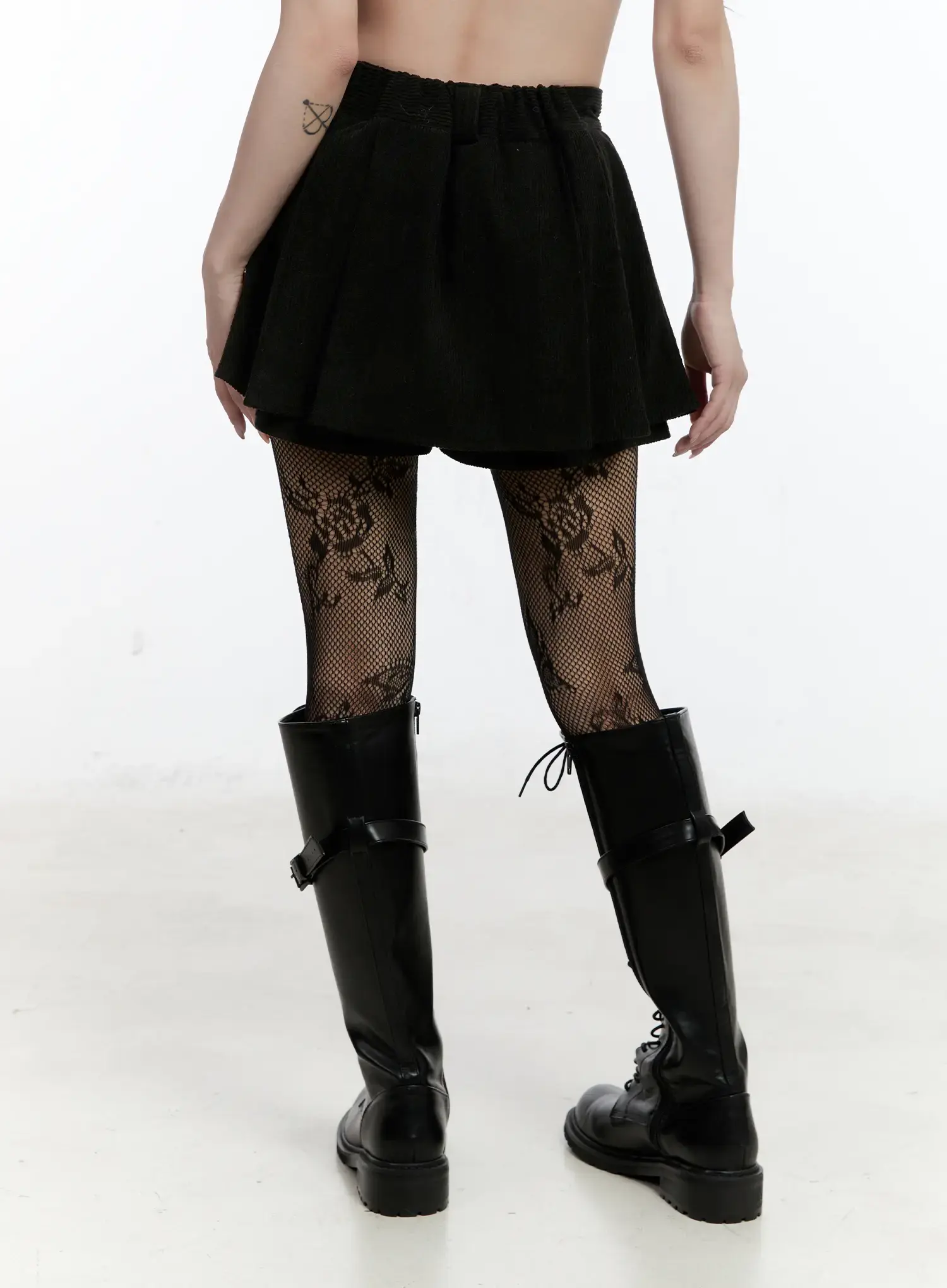 Corduroy Pleated A-Line Skirt CN525 - Image 6