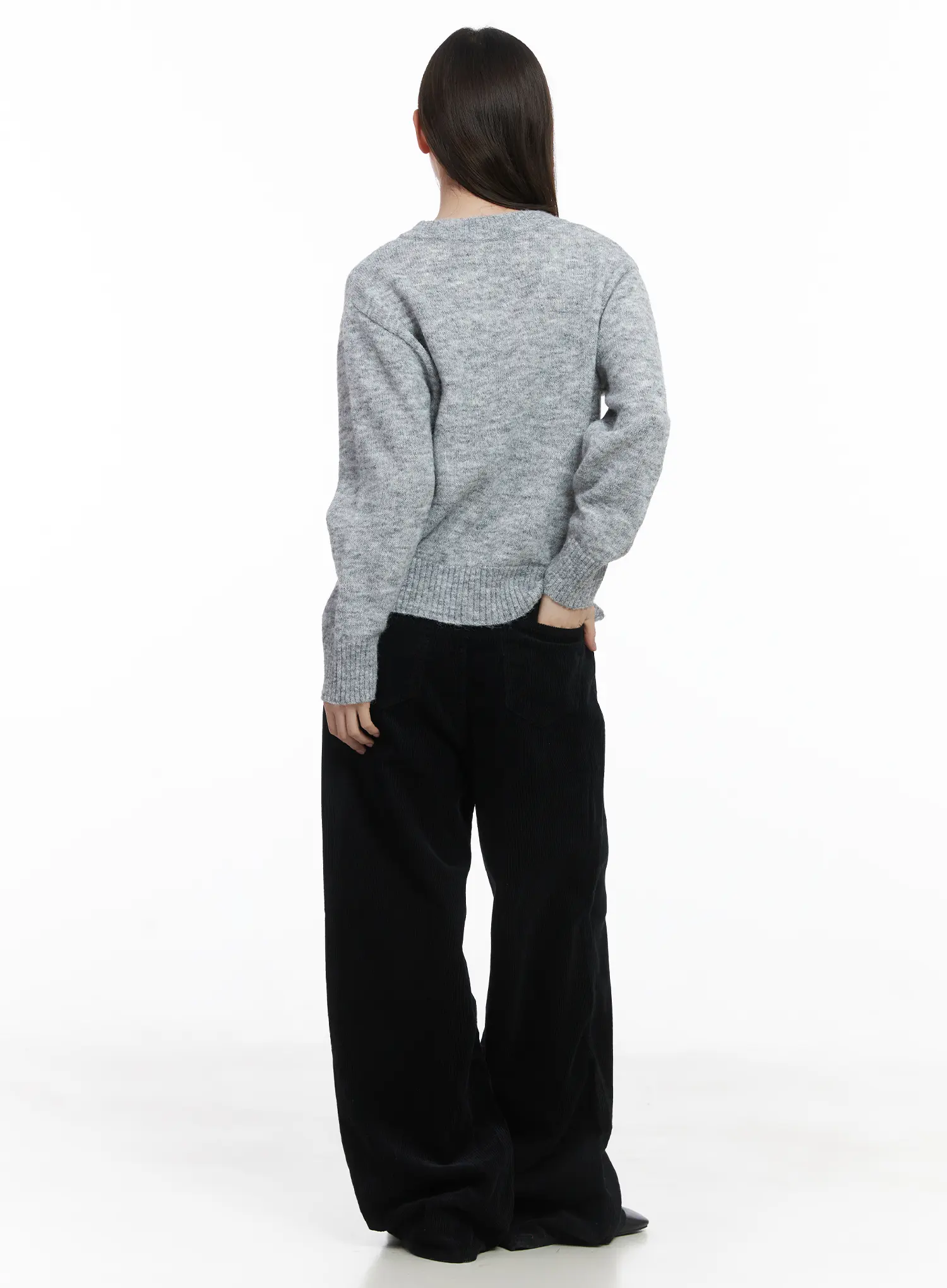 Corduroy Wide-Leg Pants CJ507 - Image 5