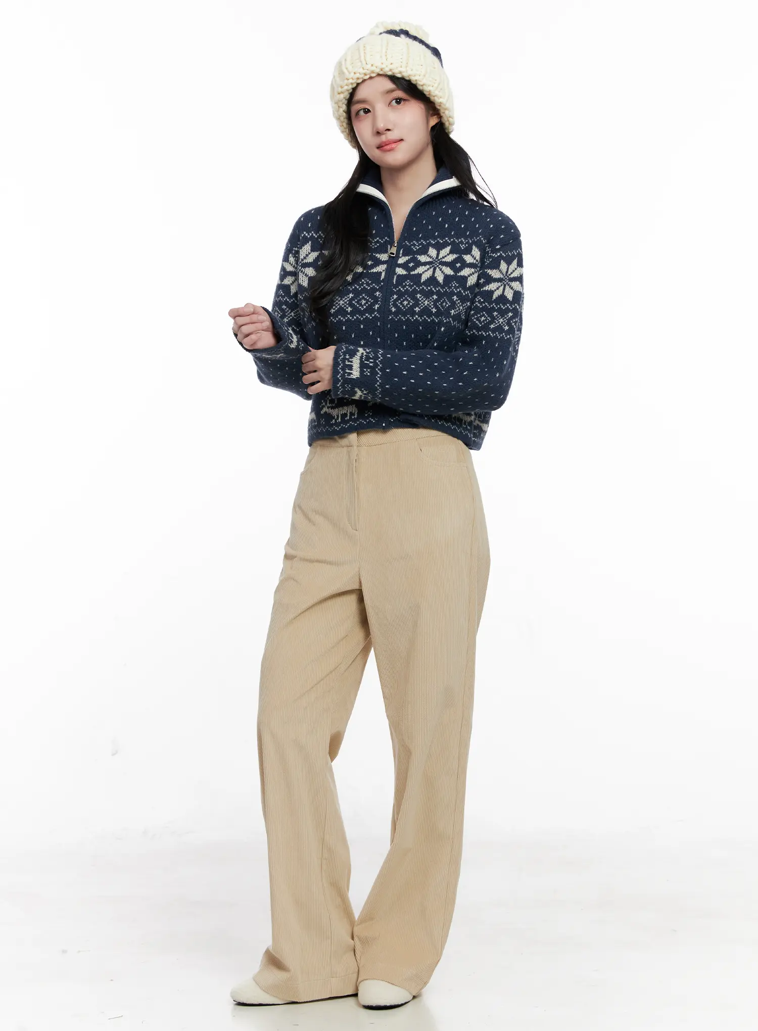Corduroy Wide Leg Pants CO524 - Image 2