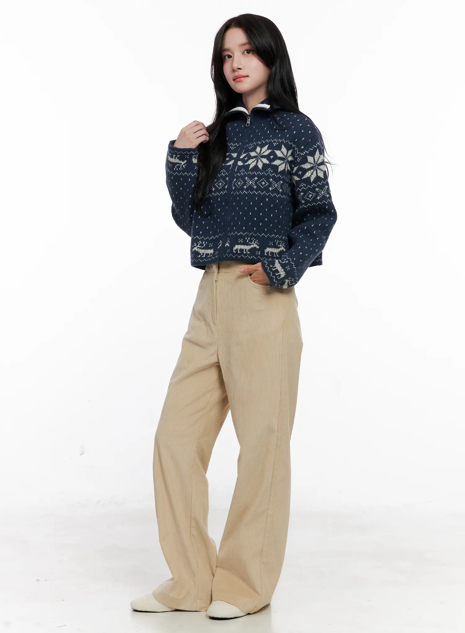 Corduroy Wide Leg Pants CO524 - Image 3