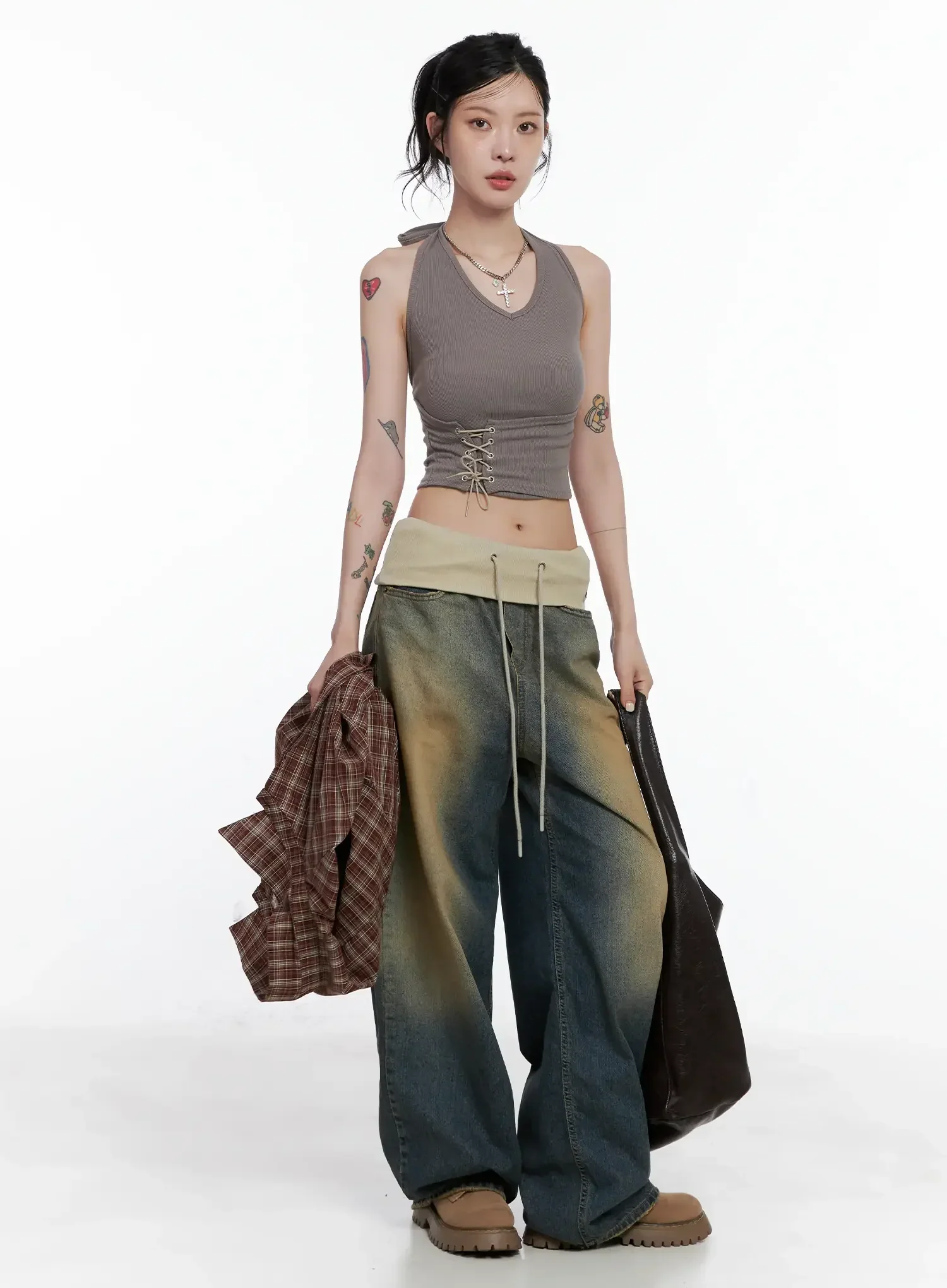Corset Lace-Up Halter Top CS512 - Image 3