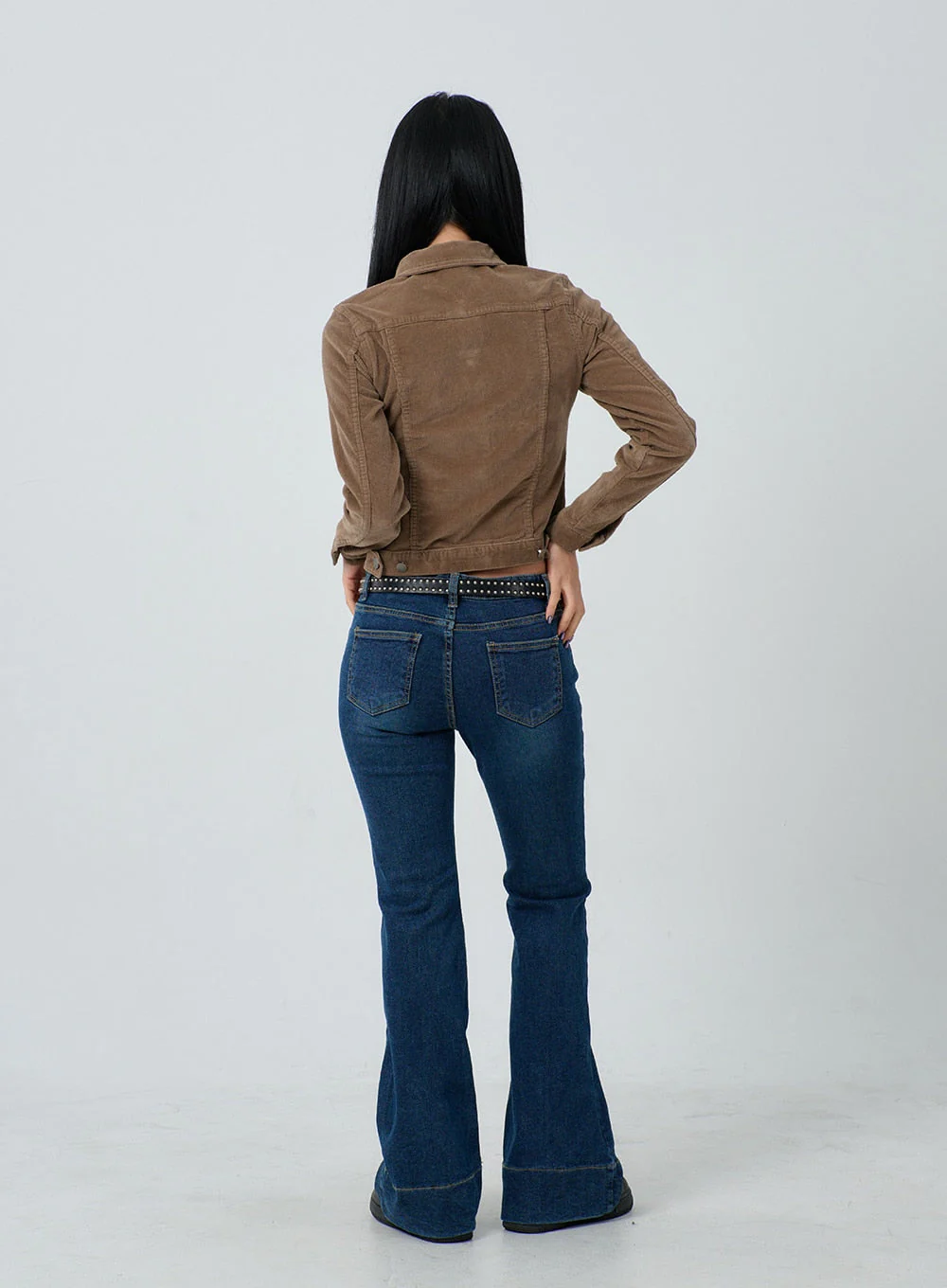 Cotton Blend Button Cropped Jacket CJ303 - Image 12