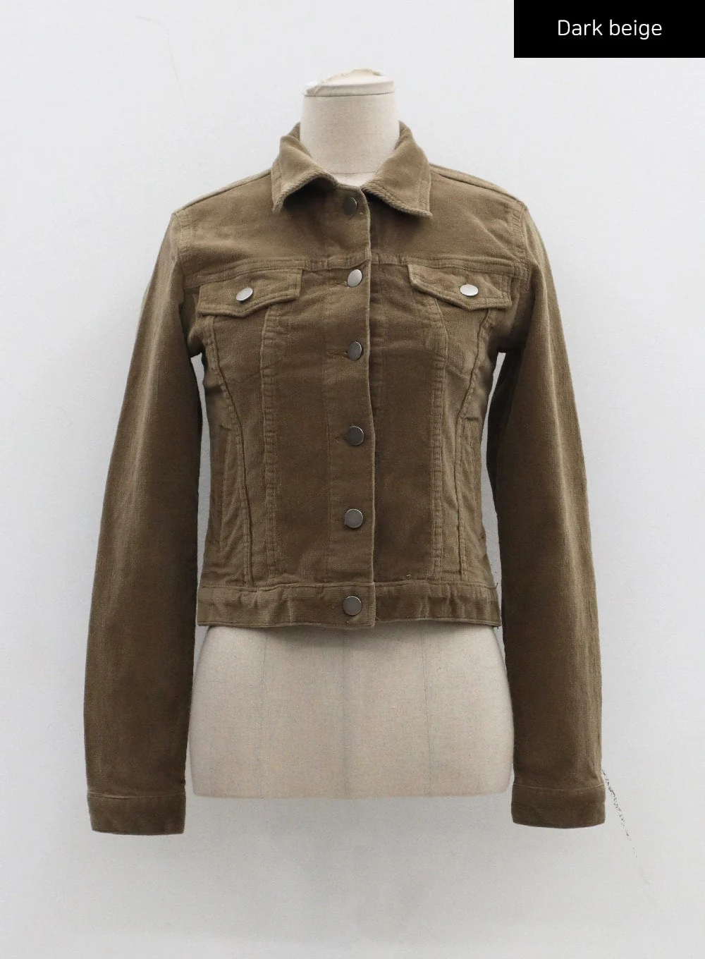 Cotton Blend Button Cropped Jacket CJ303 - Image 22