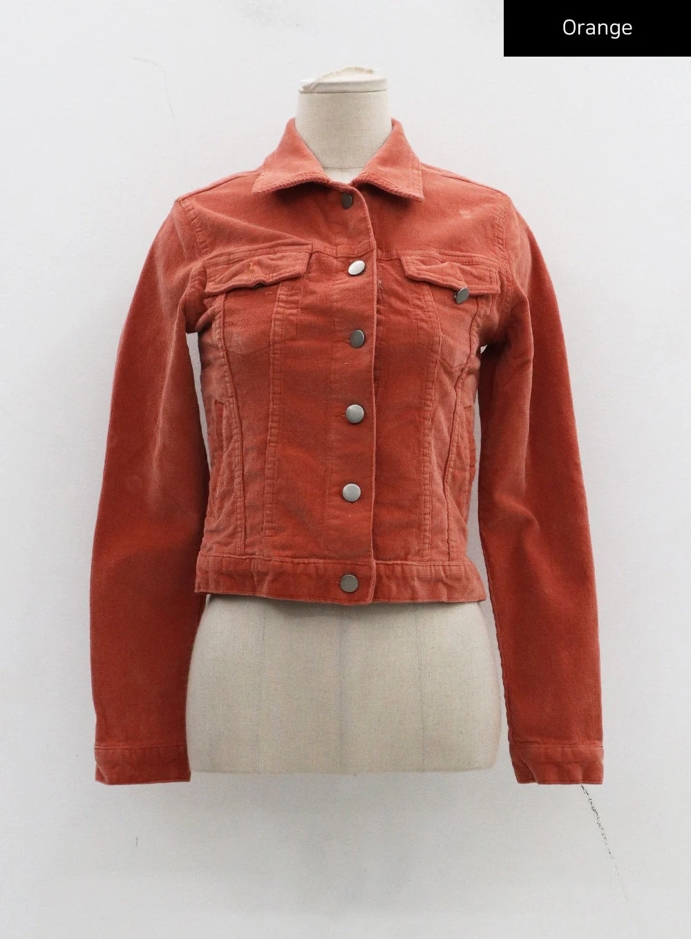 Cotton Blend Button Cropped Jacket CJ303 - Image 24