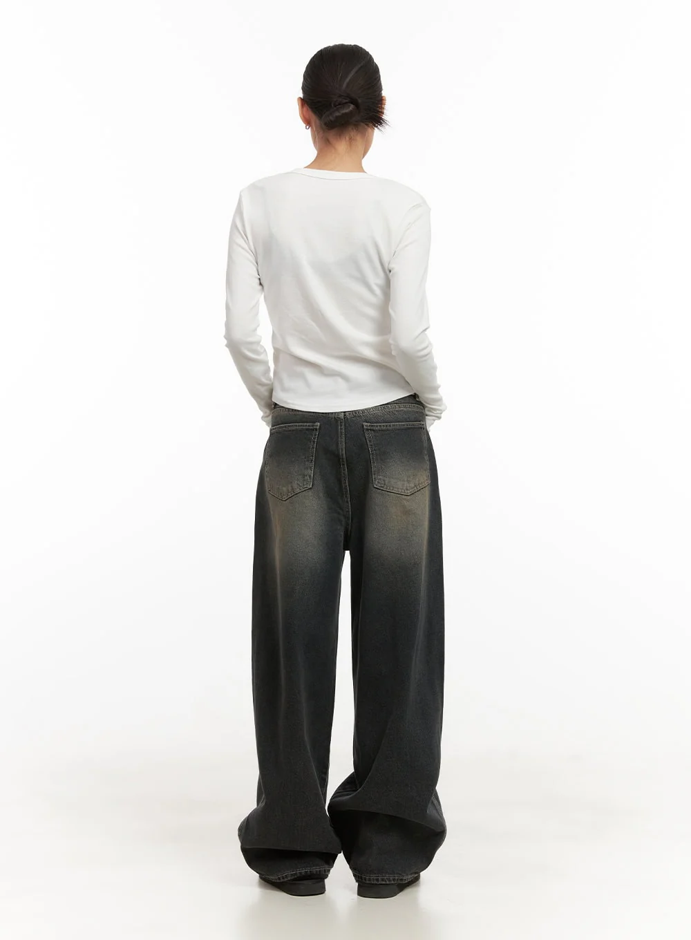 Cotton Blend Solid U Neck Top CD410 - Image 7
