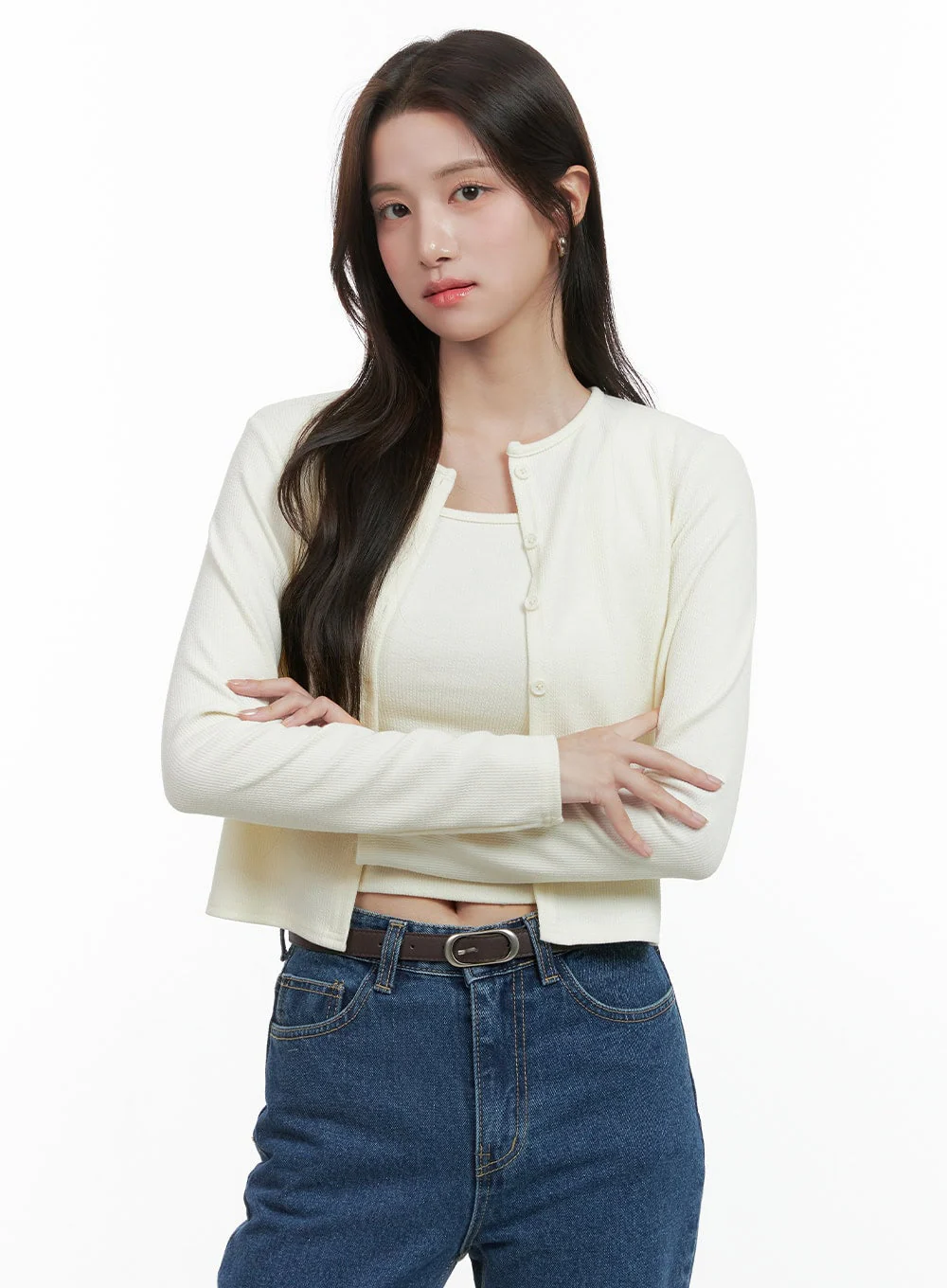 Cotton Cardigan and Cami Set OG409 - Image 5