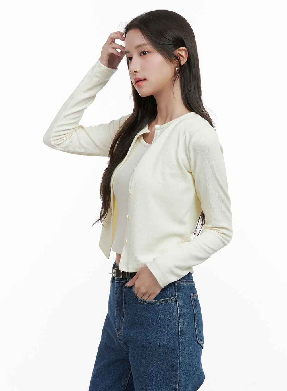 Cotton Cardigan and Cami Set OG409 - Image 6