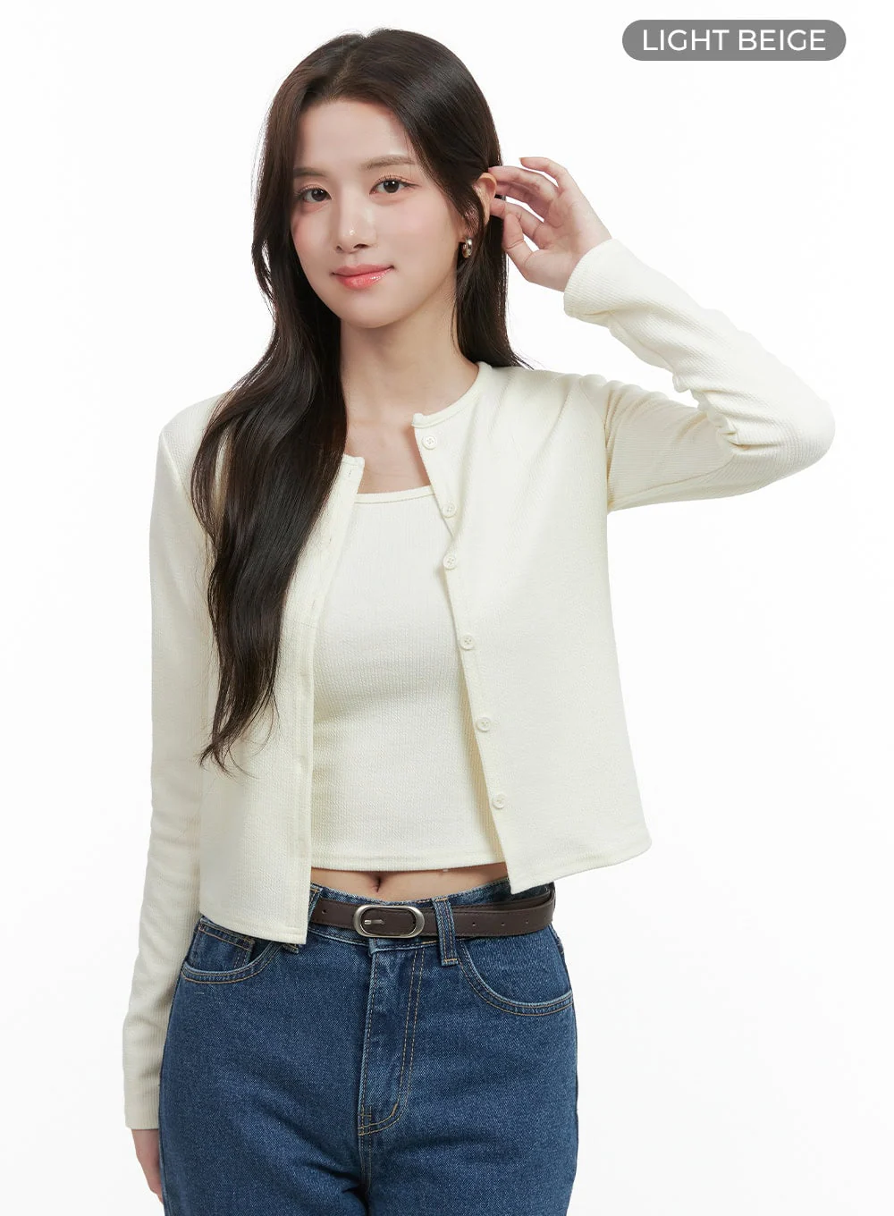 Cotton Cardigan and Cami Set OG409 - Image 8