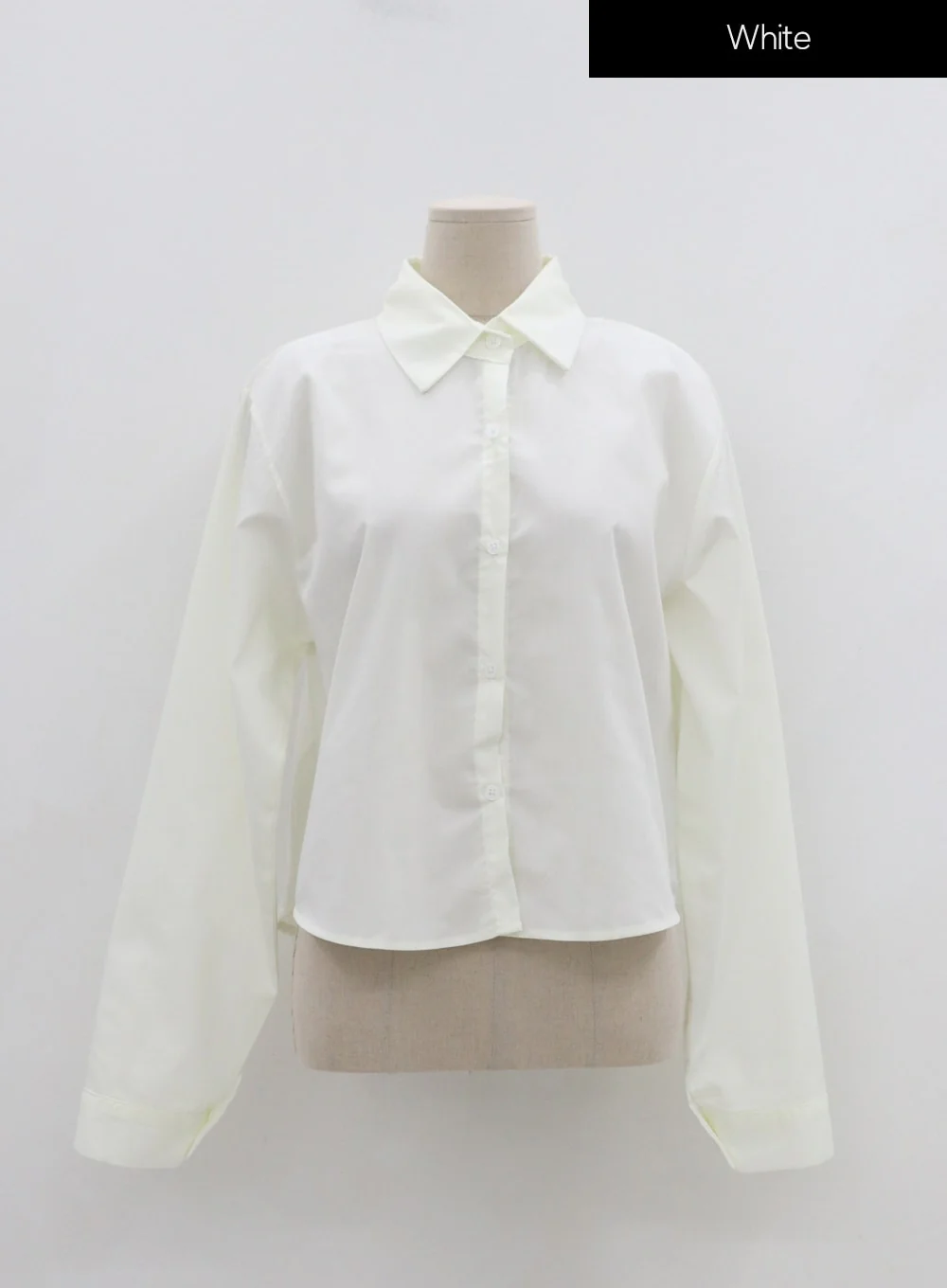 Cotton Cropped Long Sleeve T-Shirt IS15 - Image 17