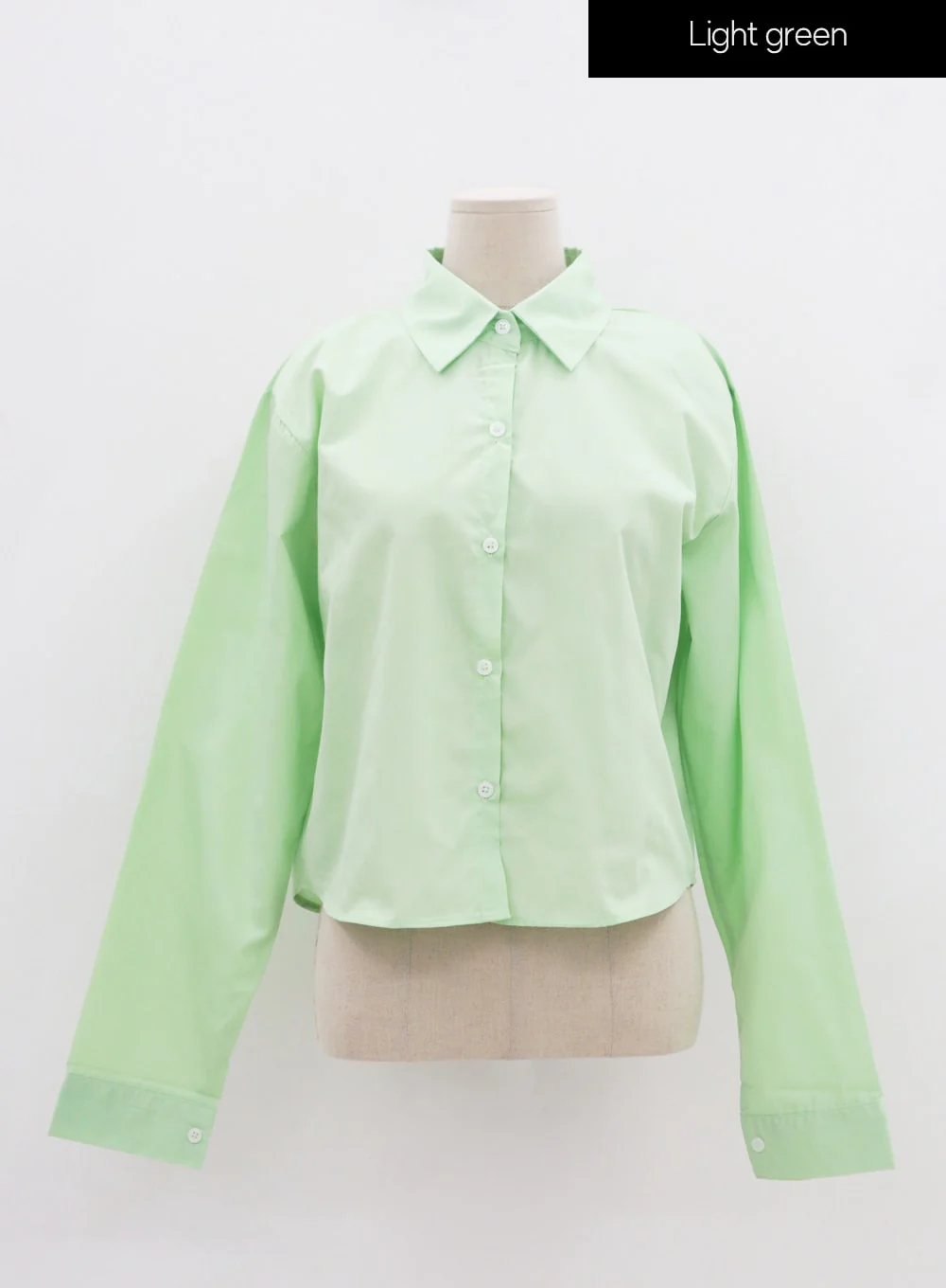Cotton Cropped Long Sleeve T-Shirt IS15 - Image 20