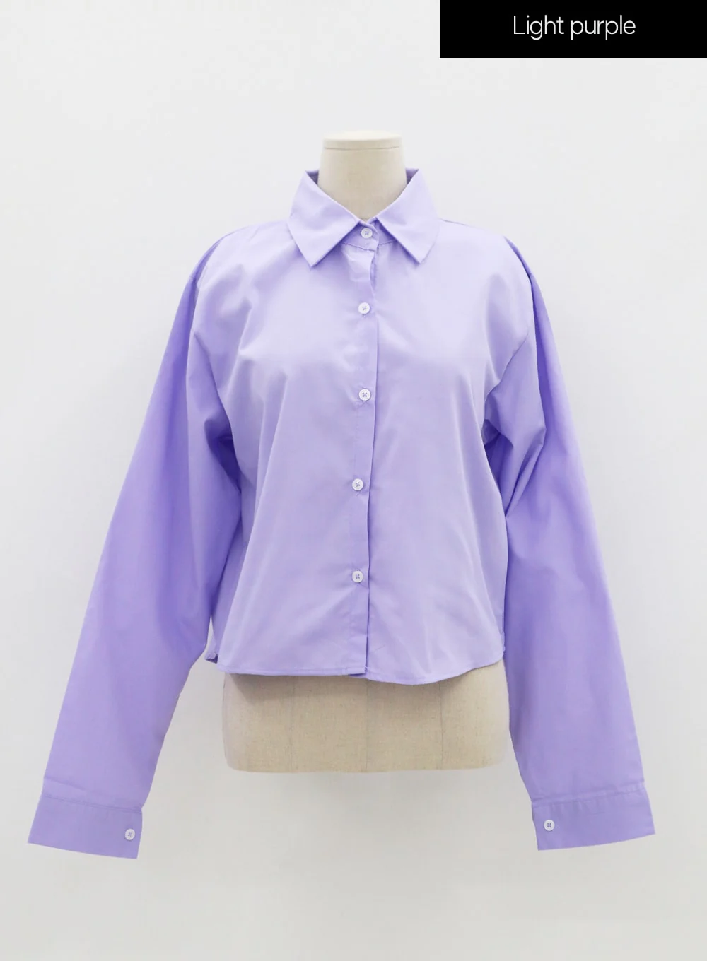 Cotton Cropped Long Sleeve T-Shirt IS15 - Image 22