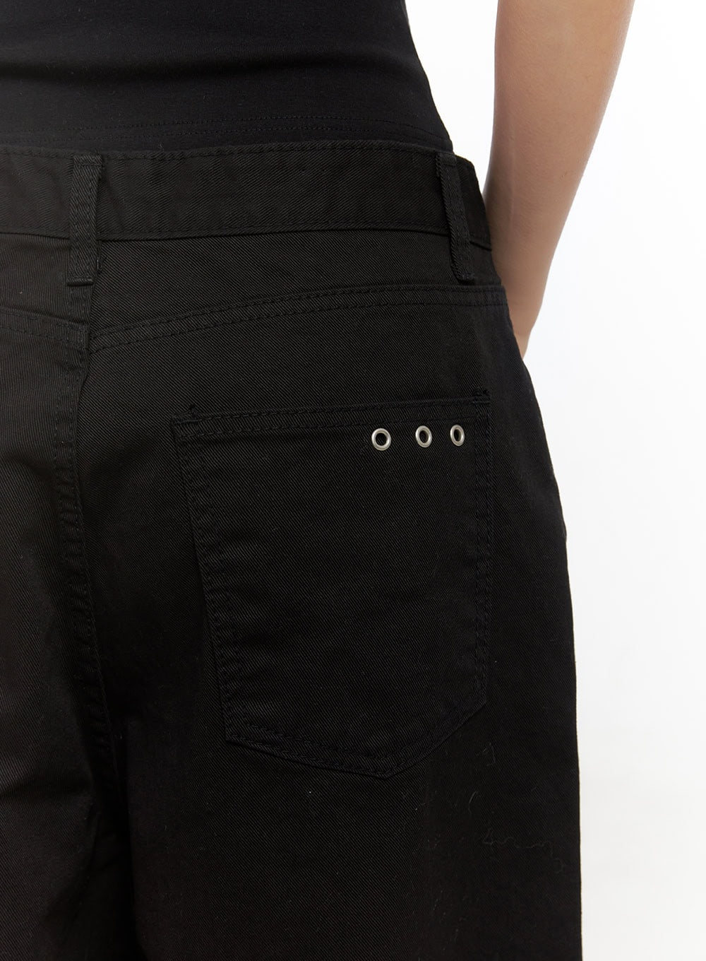 Cotton Eyelet Detail Wide-Leg Pants CD416 - Image 7