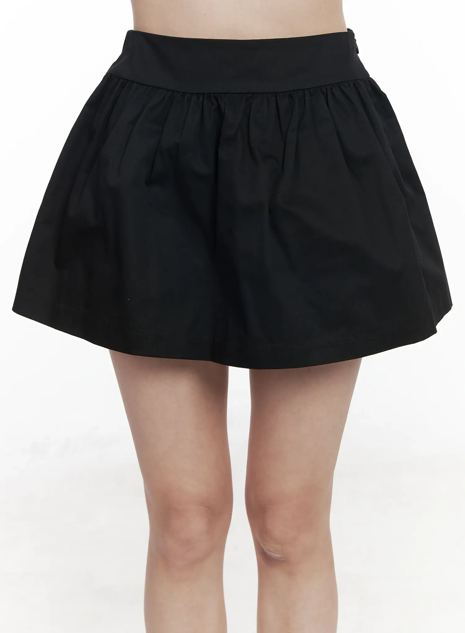Cotton Shirred A-Line Mini Skirt IF524 - Image 9
