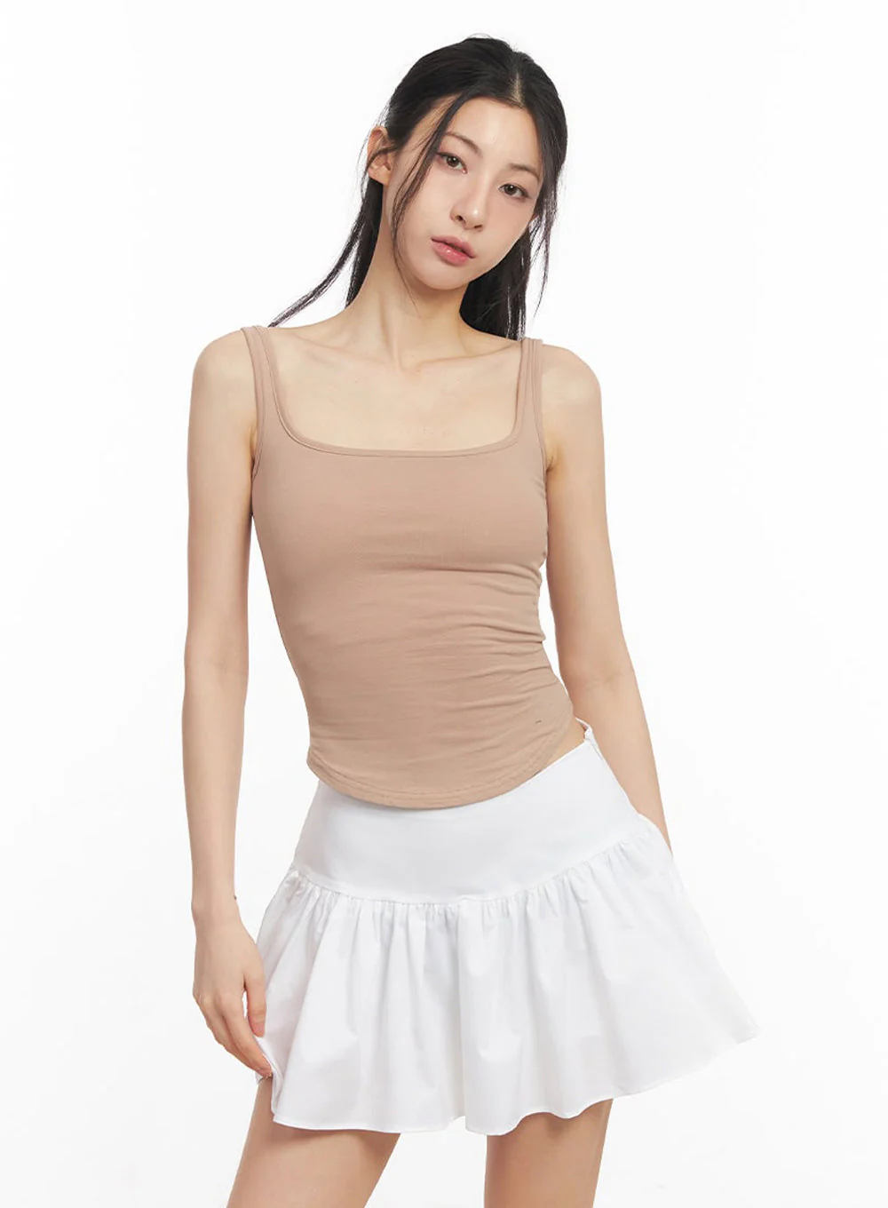 Cotton Square-Neck Tank Top IU504 - Image 15