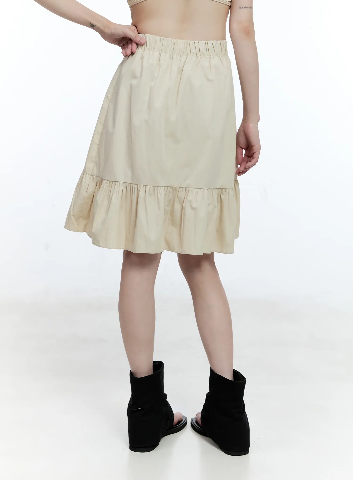 Cotton Tiered Midi Skirt CG507 - Image 8