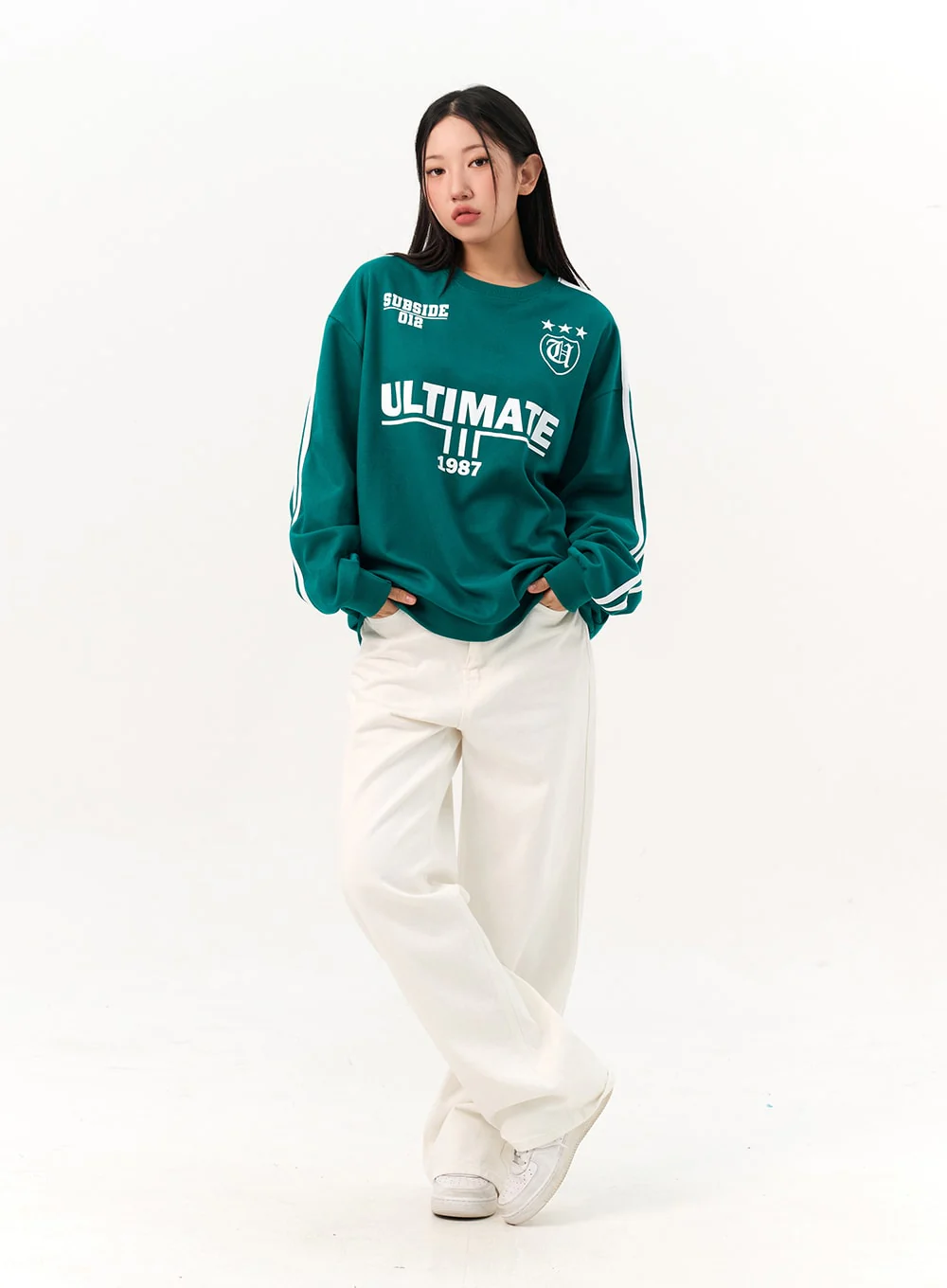 Cotton Wide-Fit Pants IO317 - Image 3