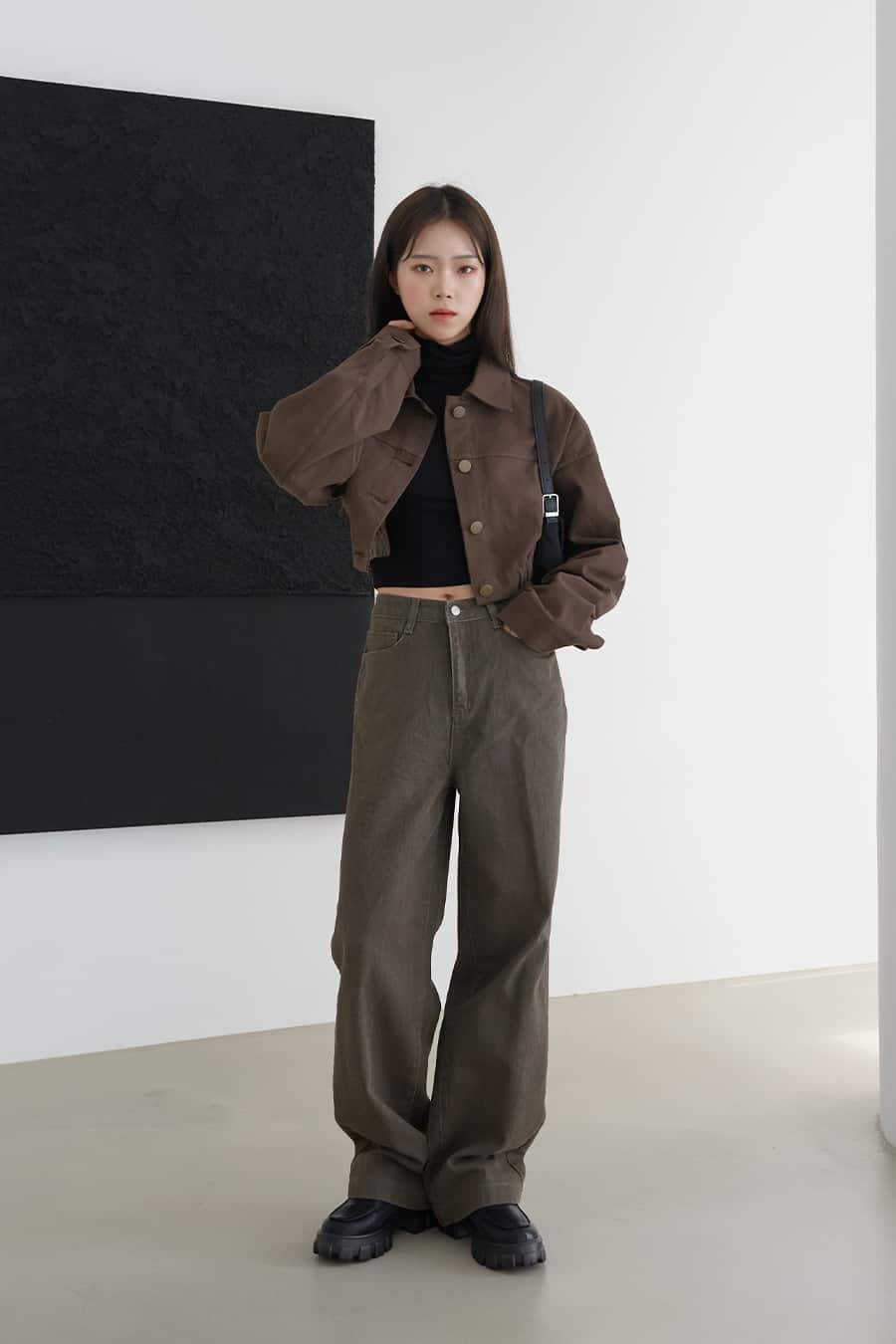 Cotton Wide Leg Pants (Fleece Lined available) F02 - Image 3