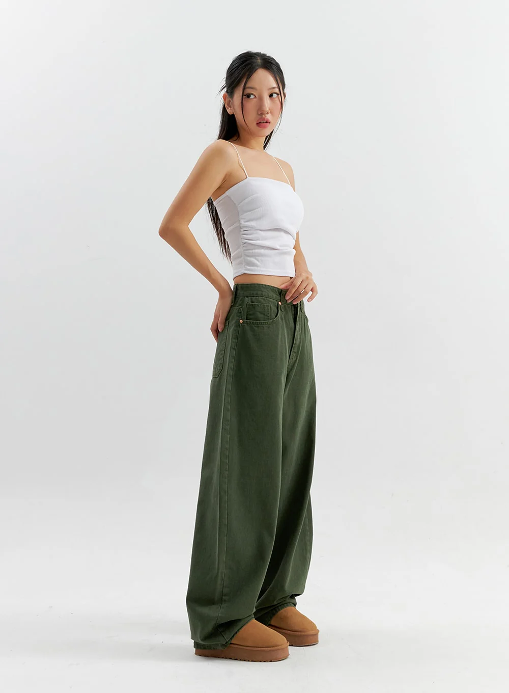 Cotton Wide Pants CO306 - Image 8