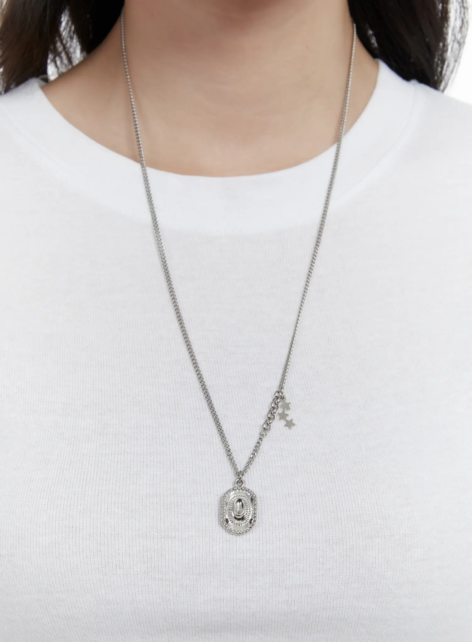 Cowboy Hat Long Necklace F502