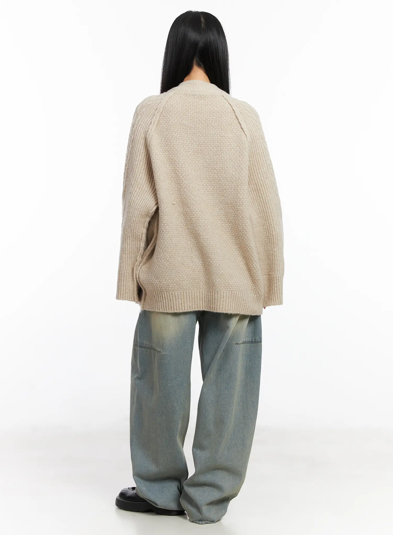 Cozy Cable Knit Long Sleeve Sweater CD530 - Image 4