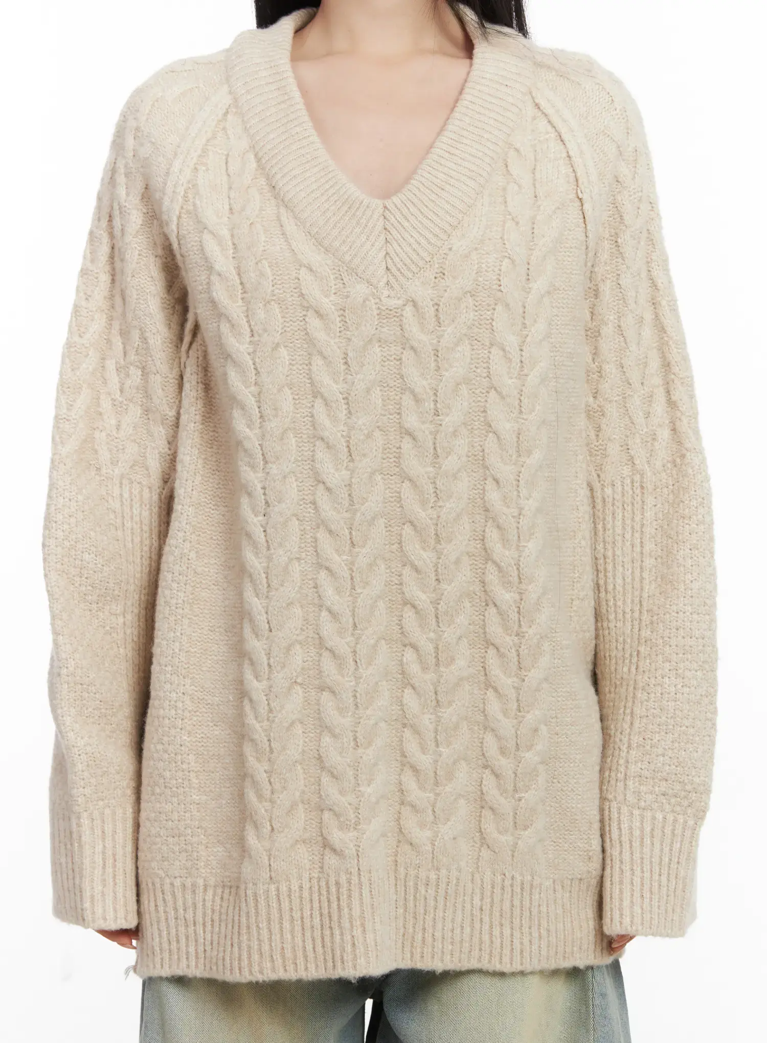 Cozy Cable Knit Long Sleeve Sweater CD530 - Image 7