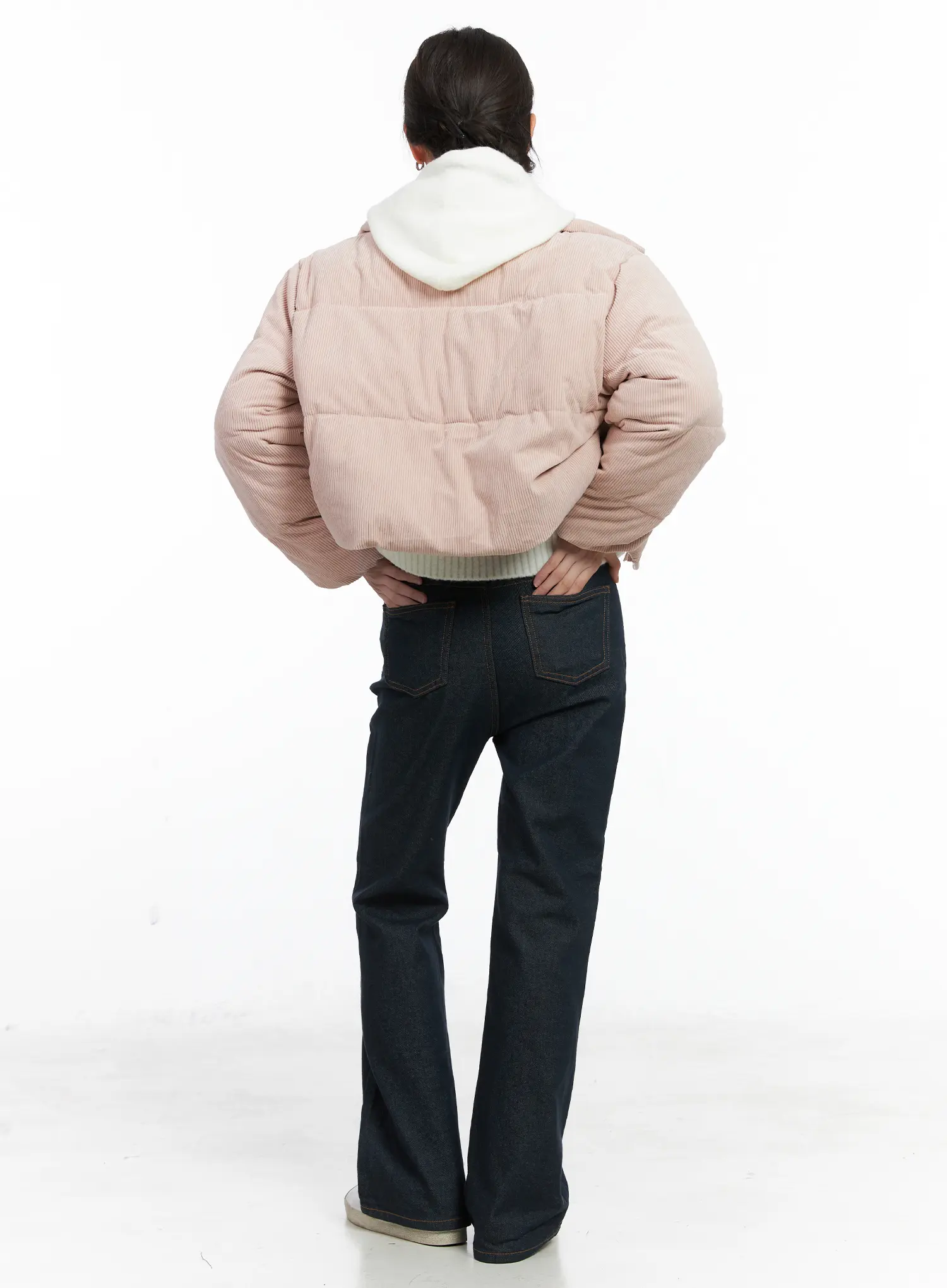 Cozy Corduroy Puffer Jacket CN512 - Image 12