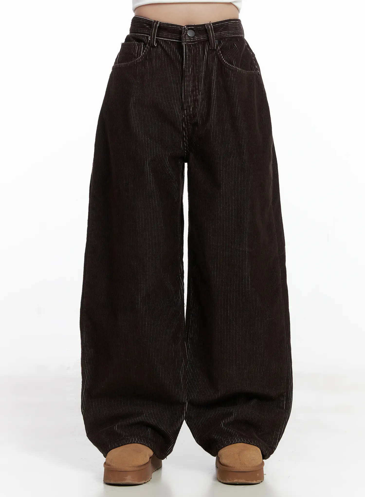 Cozy Corduroy Wide-Leg Pants CN526