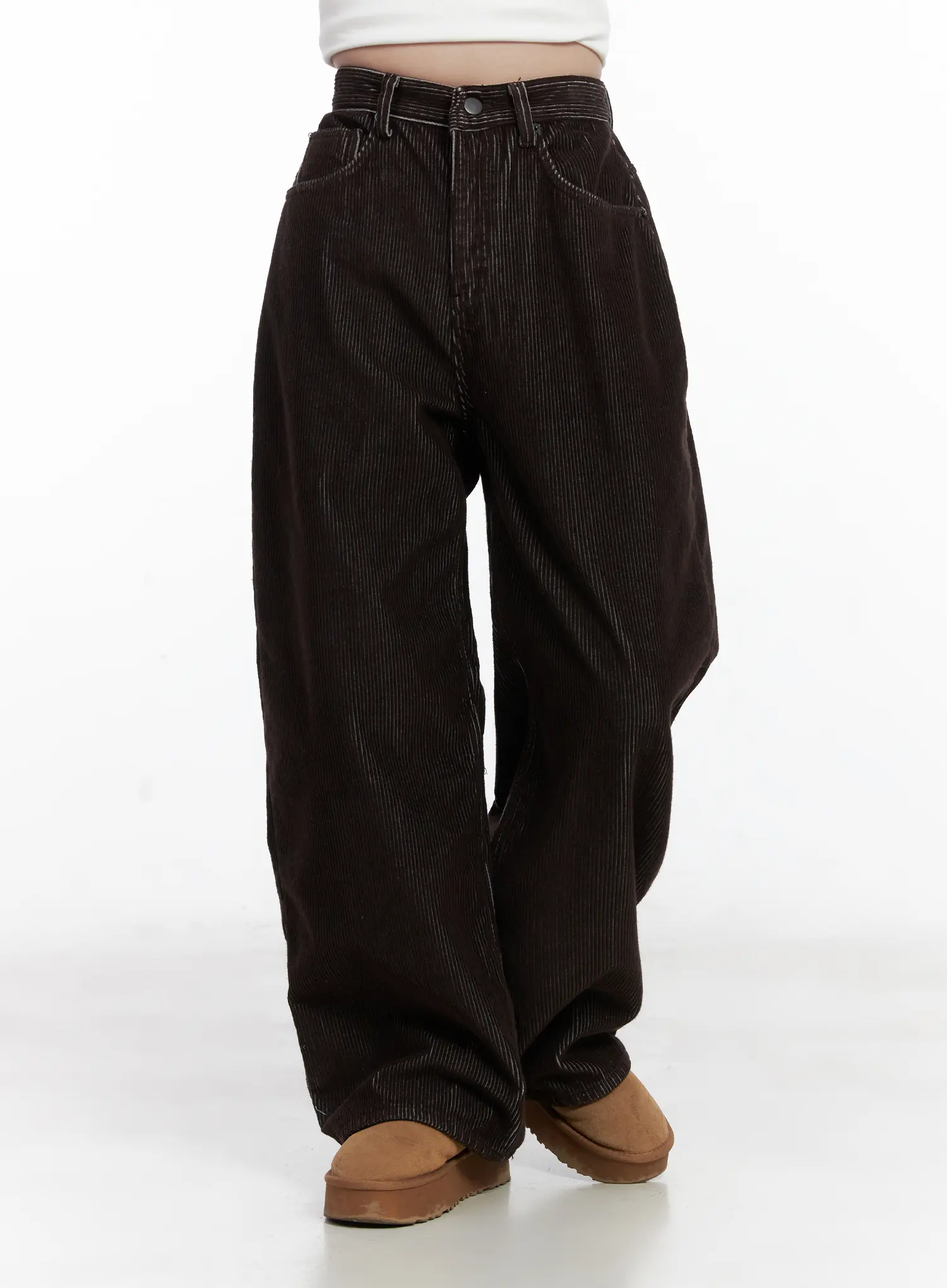 Cozy Corduroy Wide-Leg Pants CN526 - Image 10