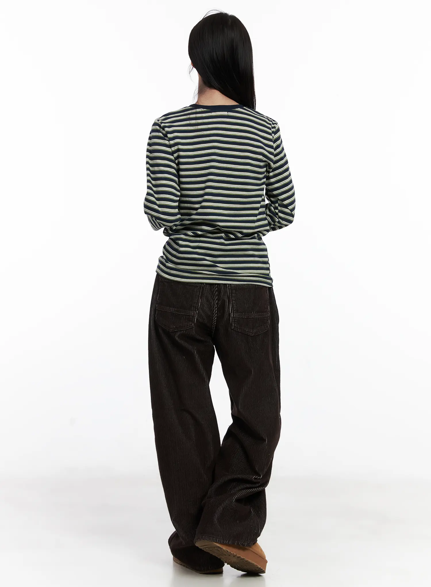 Cozy Corduroy Wide-Leg Pants CN526 - Image 4